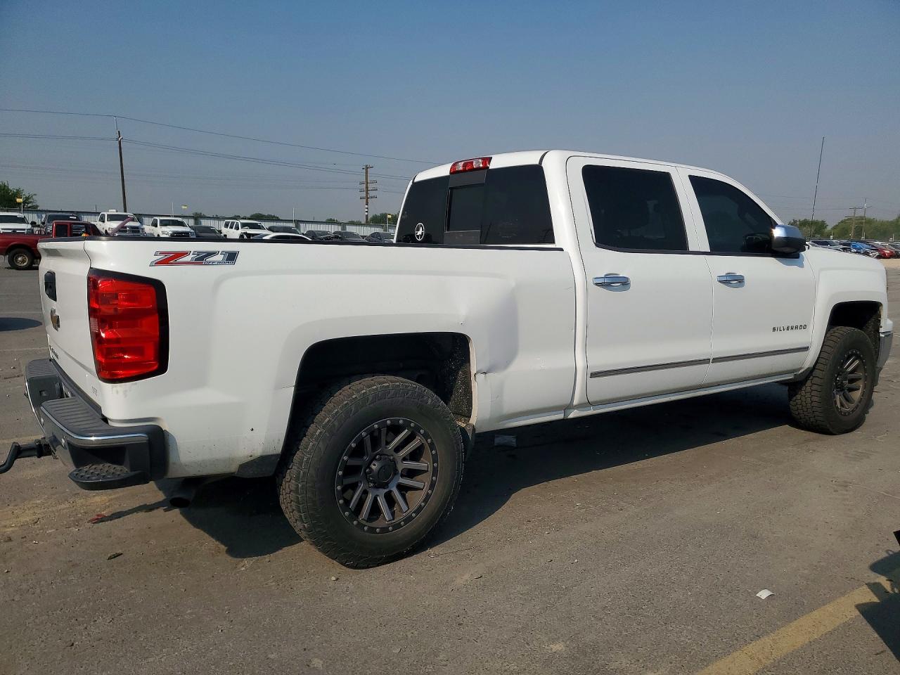 2014 Chevrolet Silverado K1500 Ltz White vin: 3GCUKSEC1EG404938