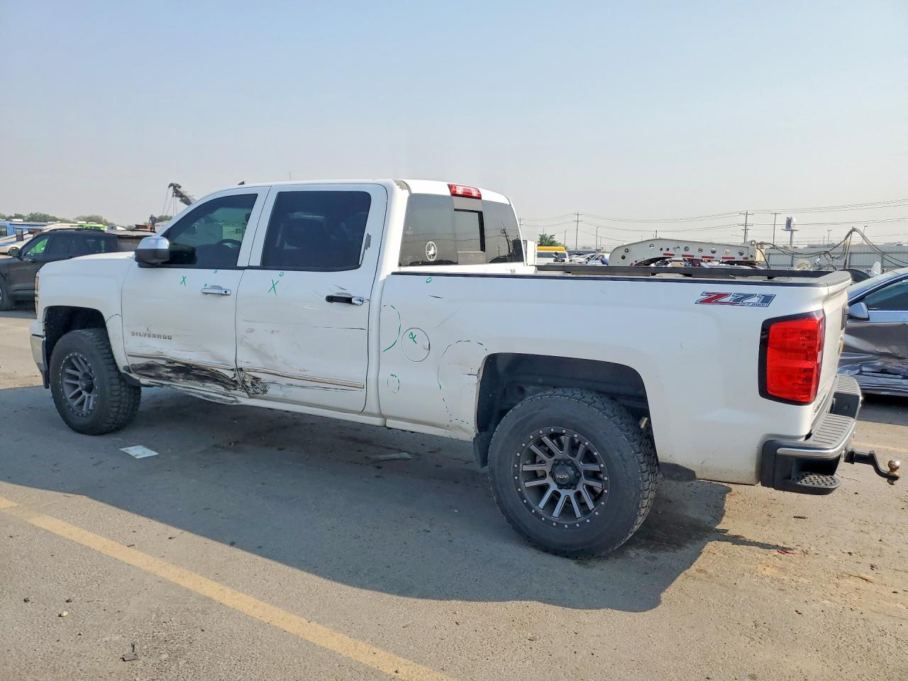 2014 Chevrolet Silverado K1500 Ltz White vin: 3GCUKSEC1EG404938