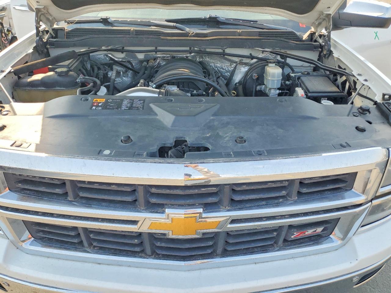2014 Chevrolet Silverado K1500 Ltz White vin: 3GCUKSEC1EG404938