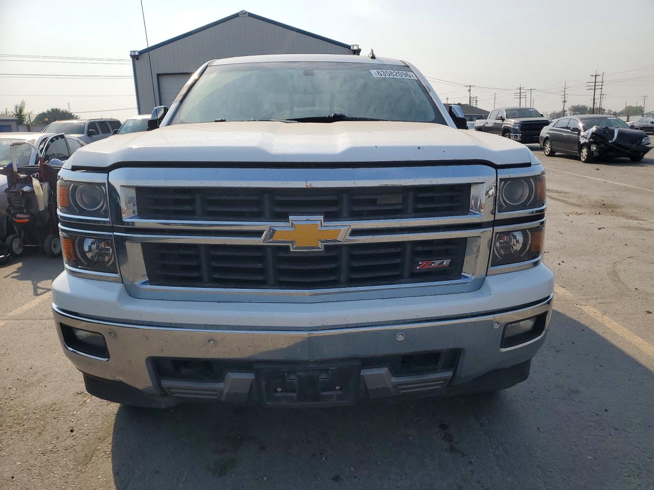 2014 Chevrolet Silverado K1500 Ltz White vin: 3GCUKSEC1EG404938