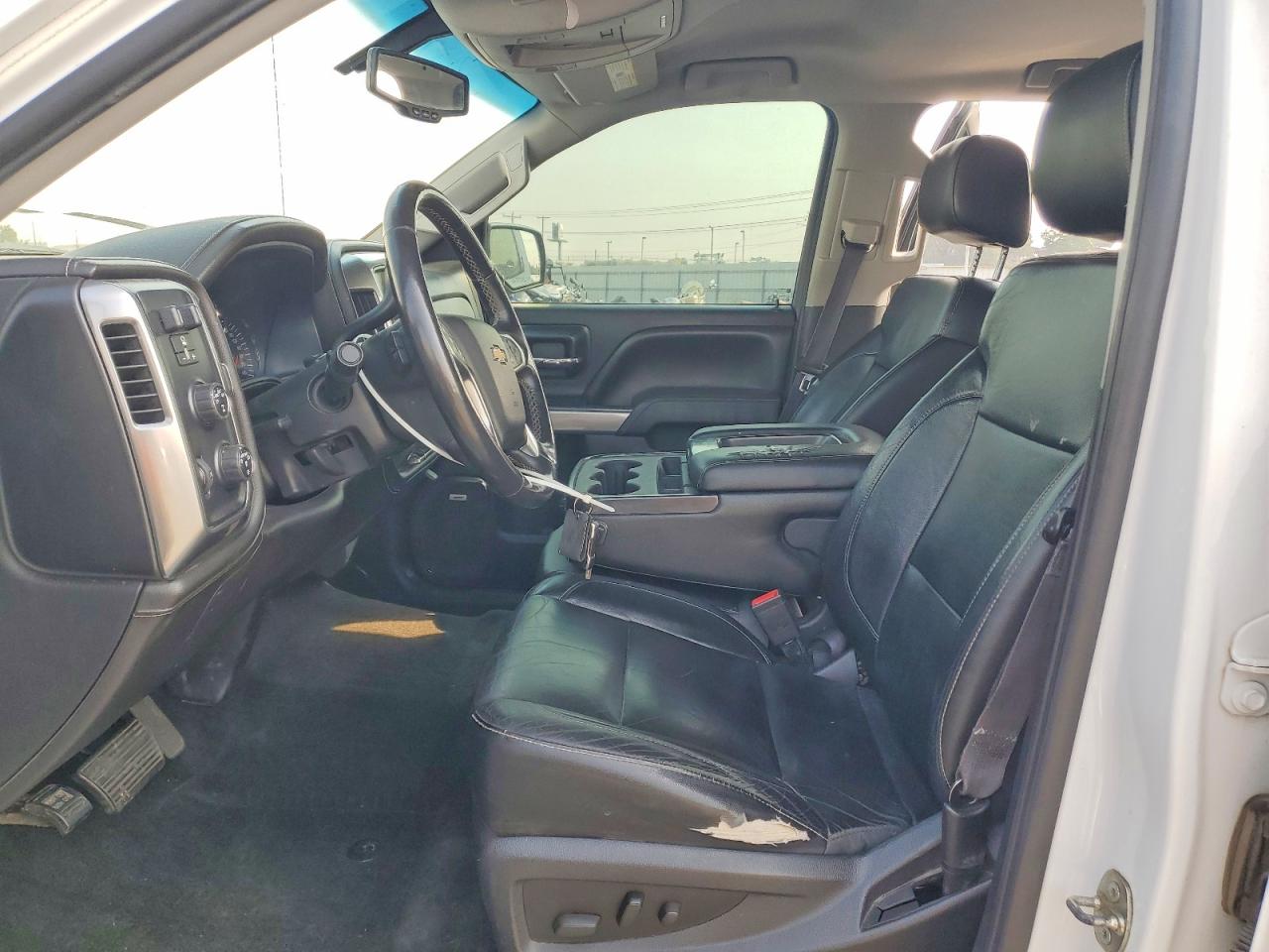 2014 Chevrolet Silverado K1500 Ltz White vin: 3GCUKSEC1EG404938