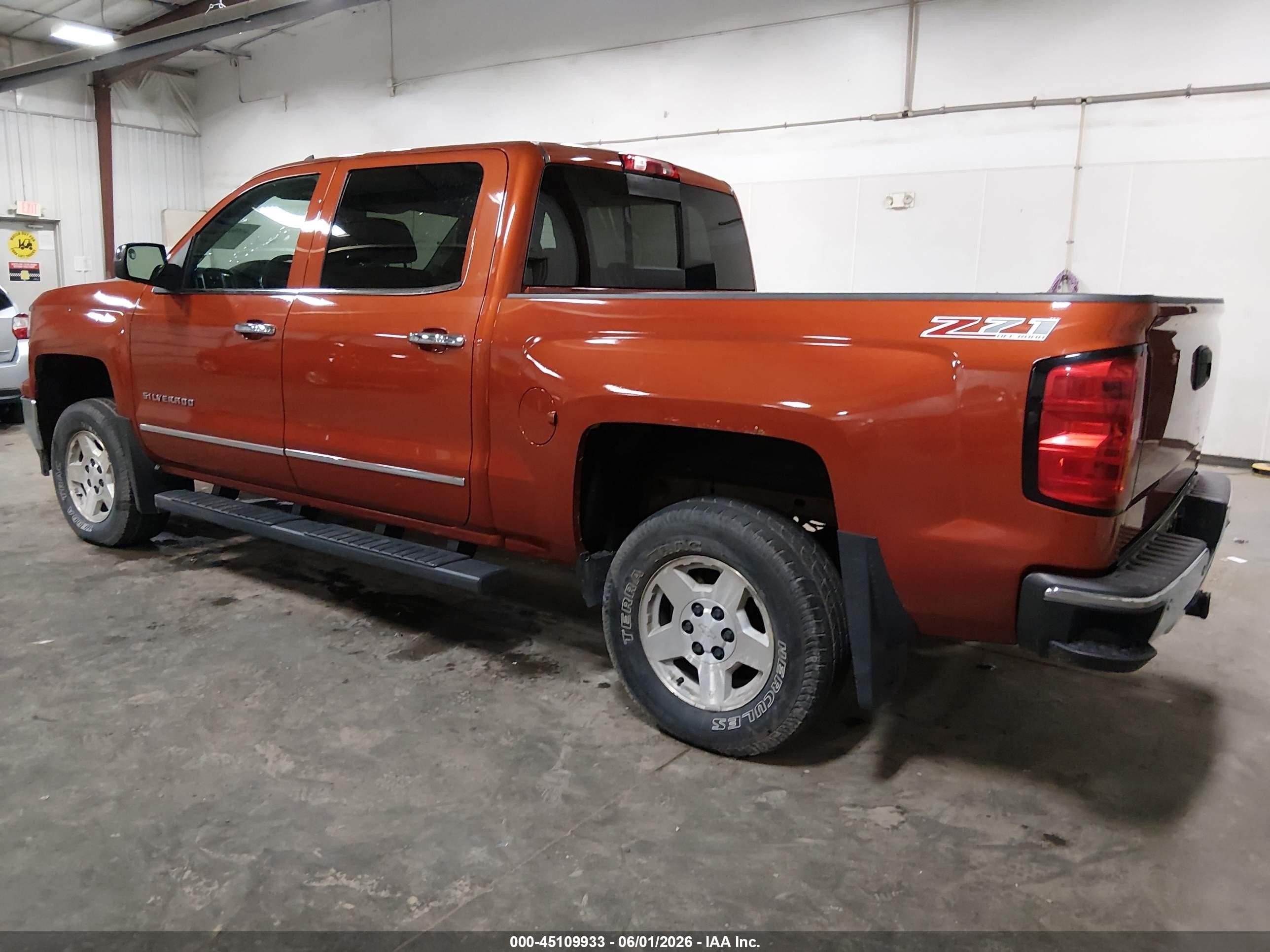 2015 Chevrolet Silverado 1500 2lz Orange vin: 3GCUKSEC1FG210038
