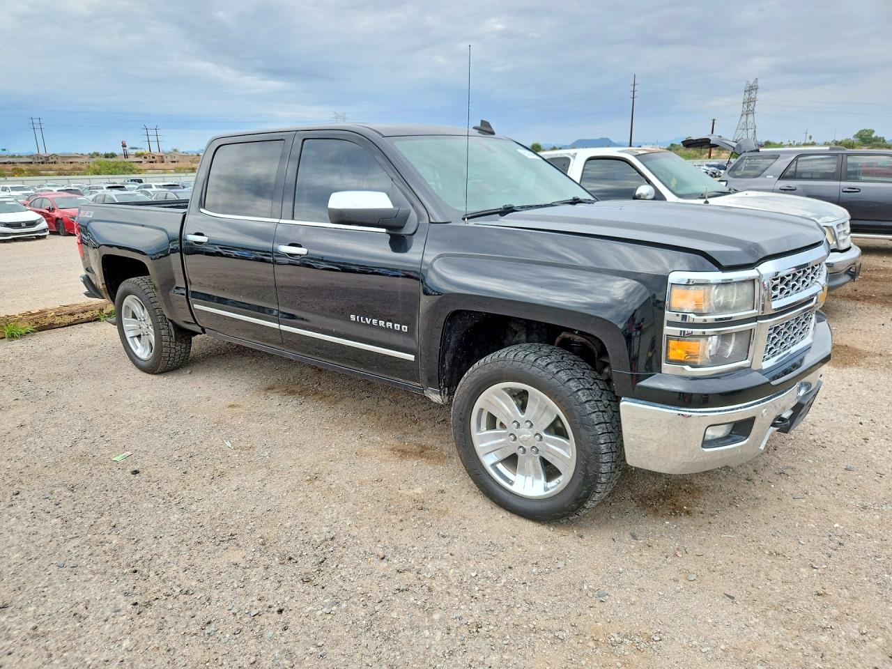 2015 Chevrolet Silverado K1500 Ltz Black vin: 3GCUKSEC1FG302203