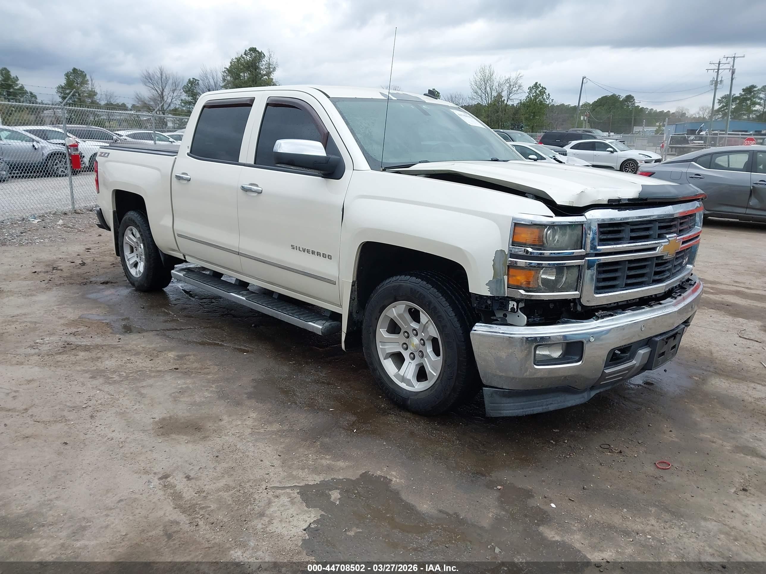2014 Chevrolet Silverado 1500 2lz Cream vin: 3GCUKSEC2EG149829