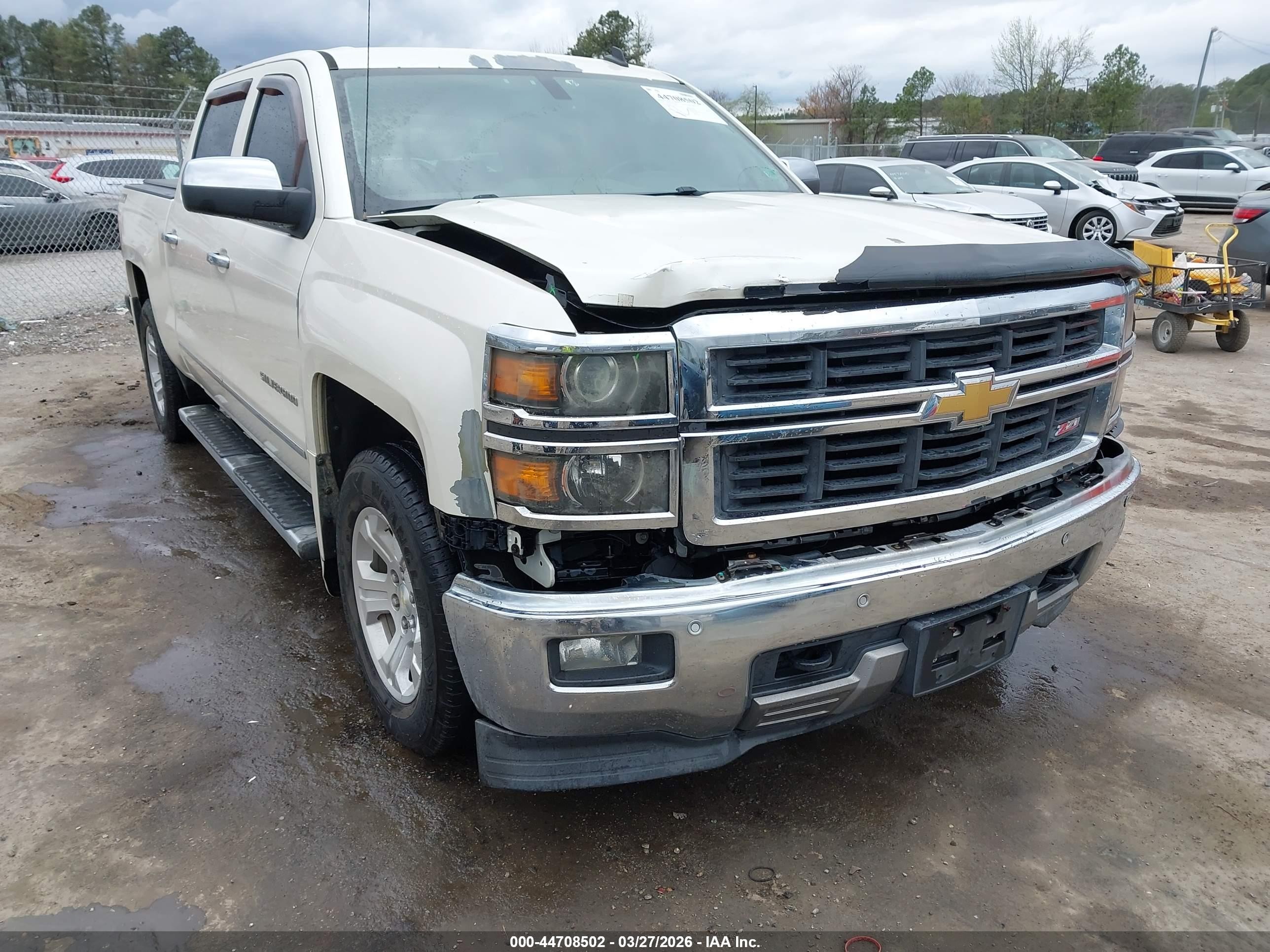 2014 Chevrolet Silverado 1500 2lz Cream vin: 3GCUKSEC2EG149829