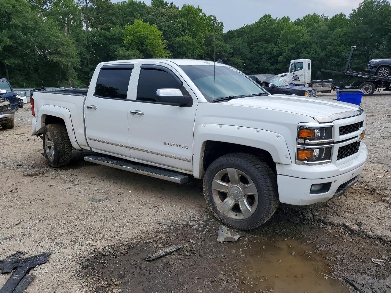 2014 Chevrolet Silverado K1500 Ltz White vin: 3GCUKSEC2EG227641