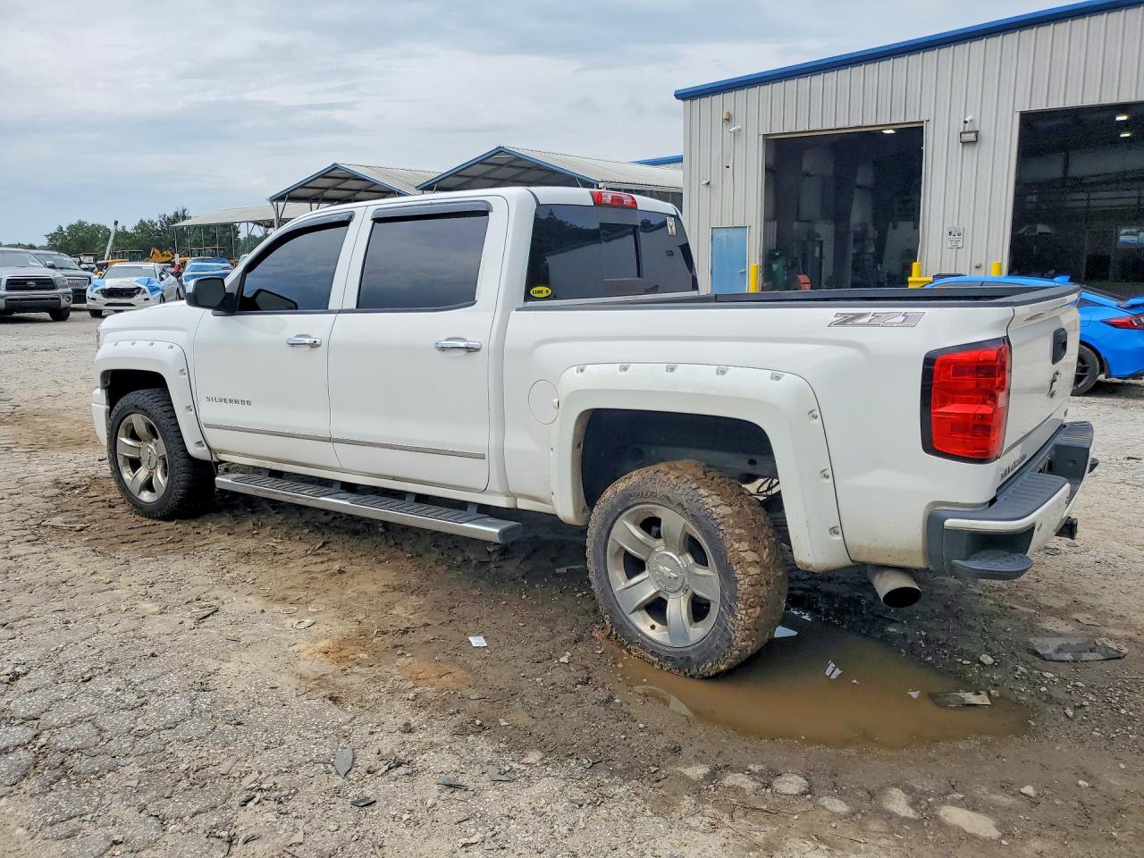 2014 Chevrolet Silverado K1500 Ltz White vin: 3GCUKSEC2EG227641