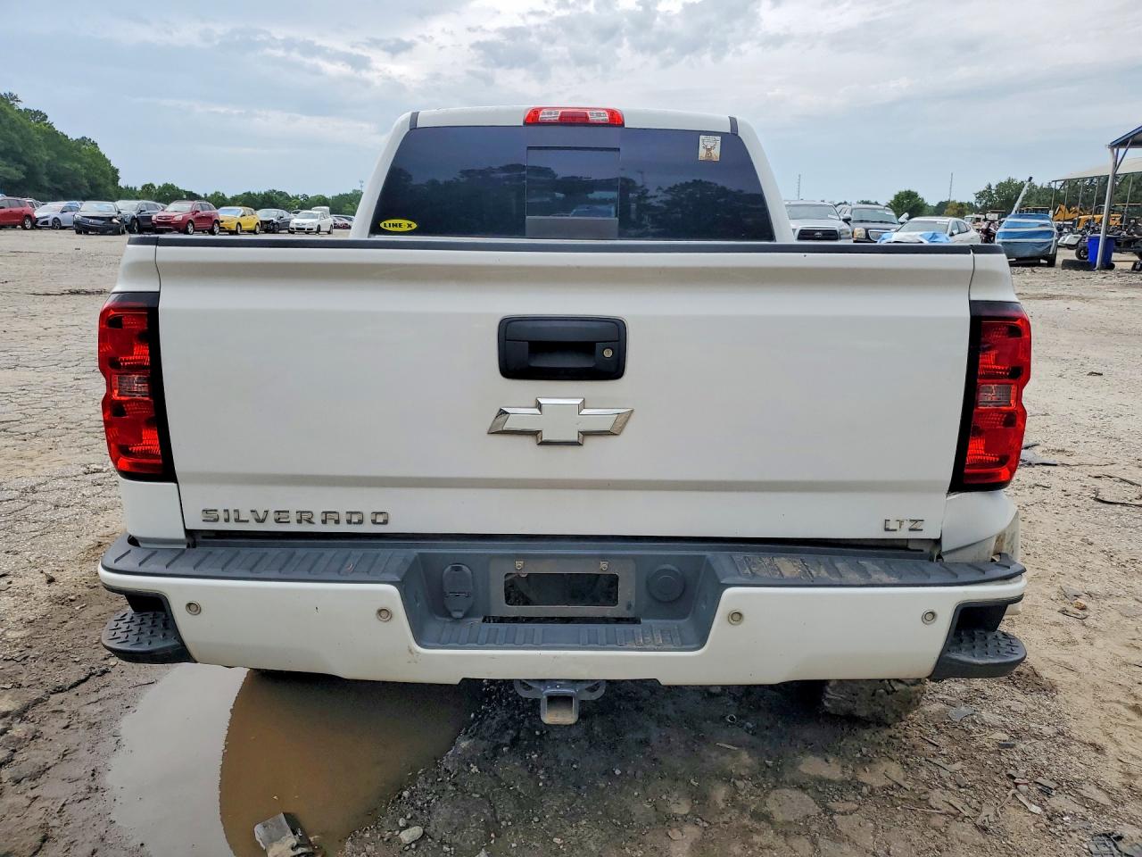 2014 Chevrolet Silverado K1500 Ltz White vin: 3GCUKSEC2EG227641