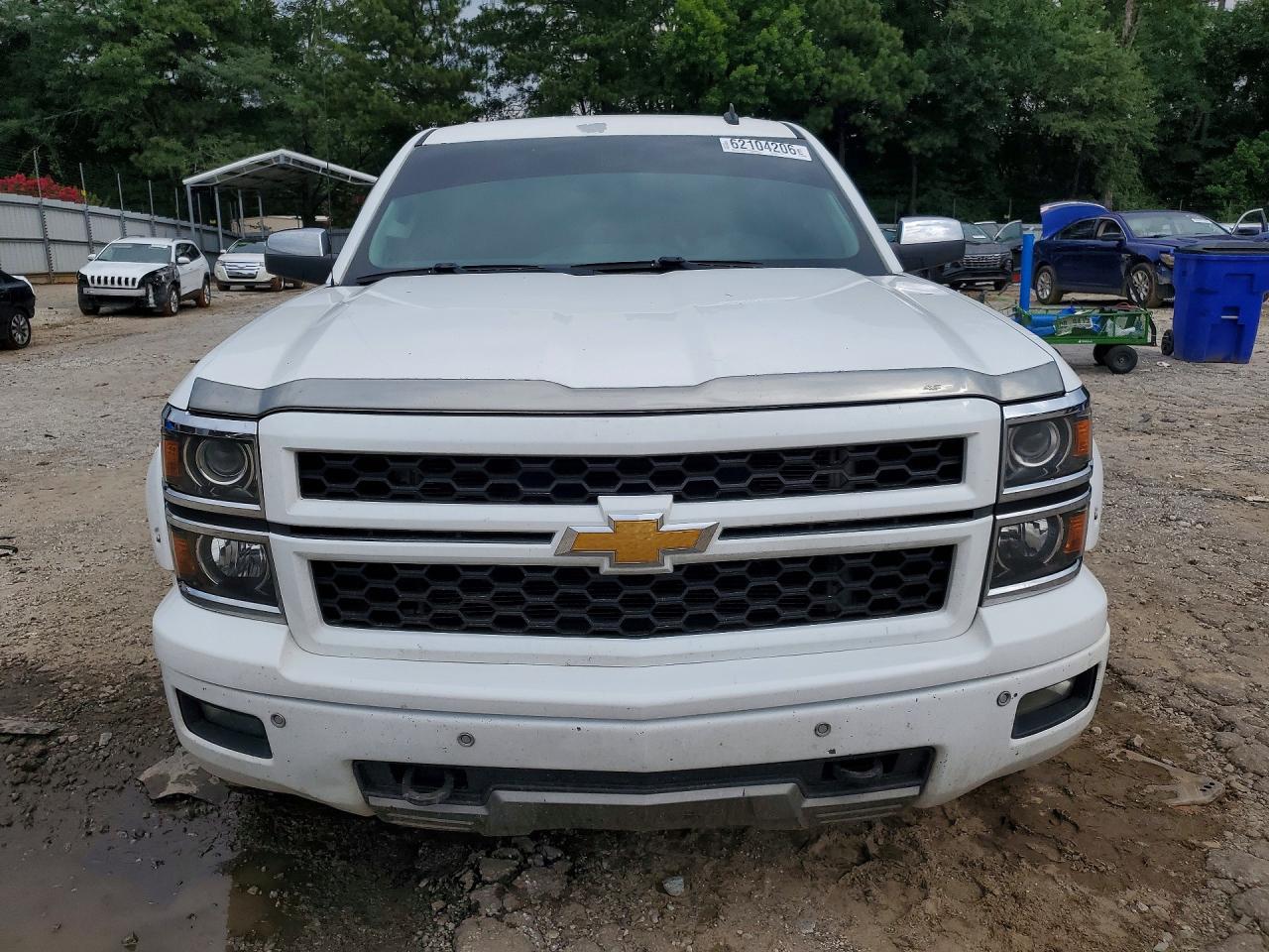 2014 Chevrolet Silverado K1500 Ltz White vin: 3GCUKSEC2EG227641