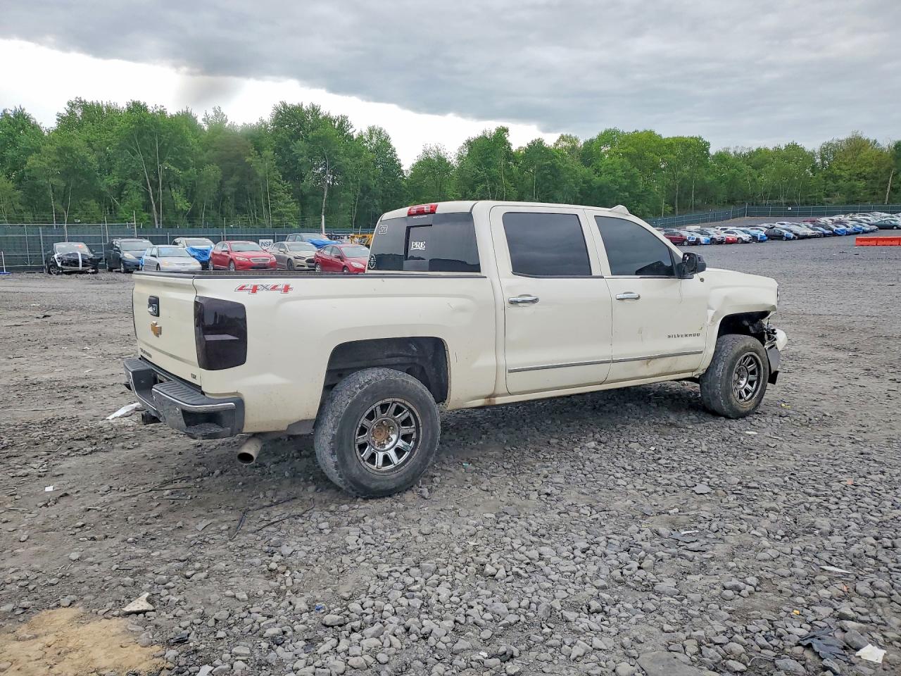 2014 Chevrolet Silverado K1500 Ltz White vin: 3GCUKSEC2EG245170