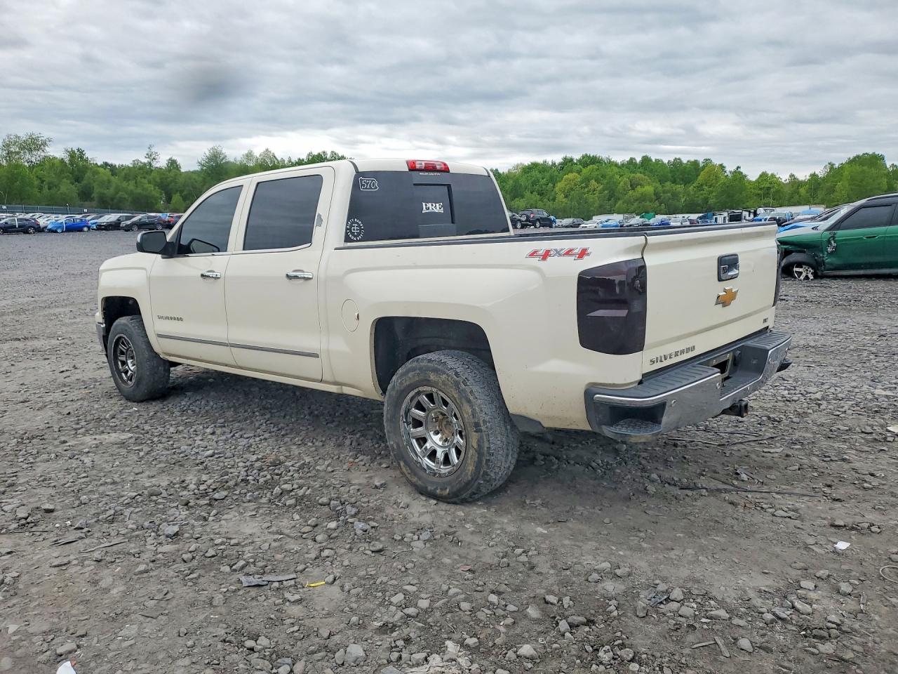 2014 Chevrolet Silverado K1500 Ltz White vin: 3GCUKSEC2EG245170