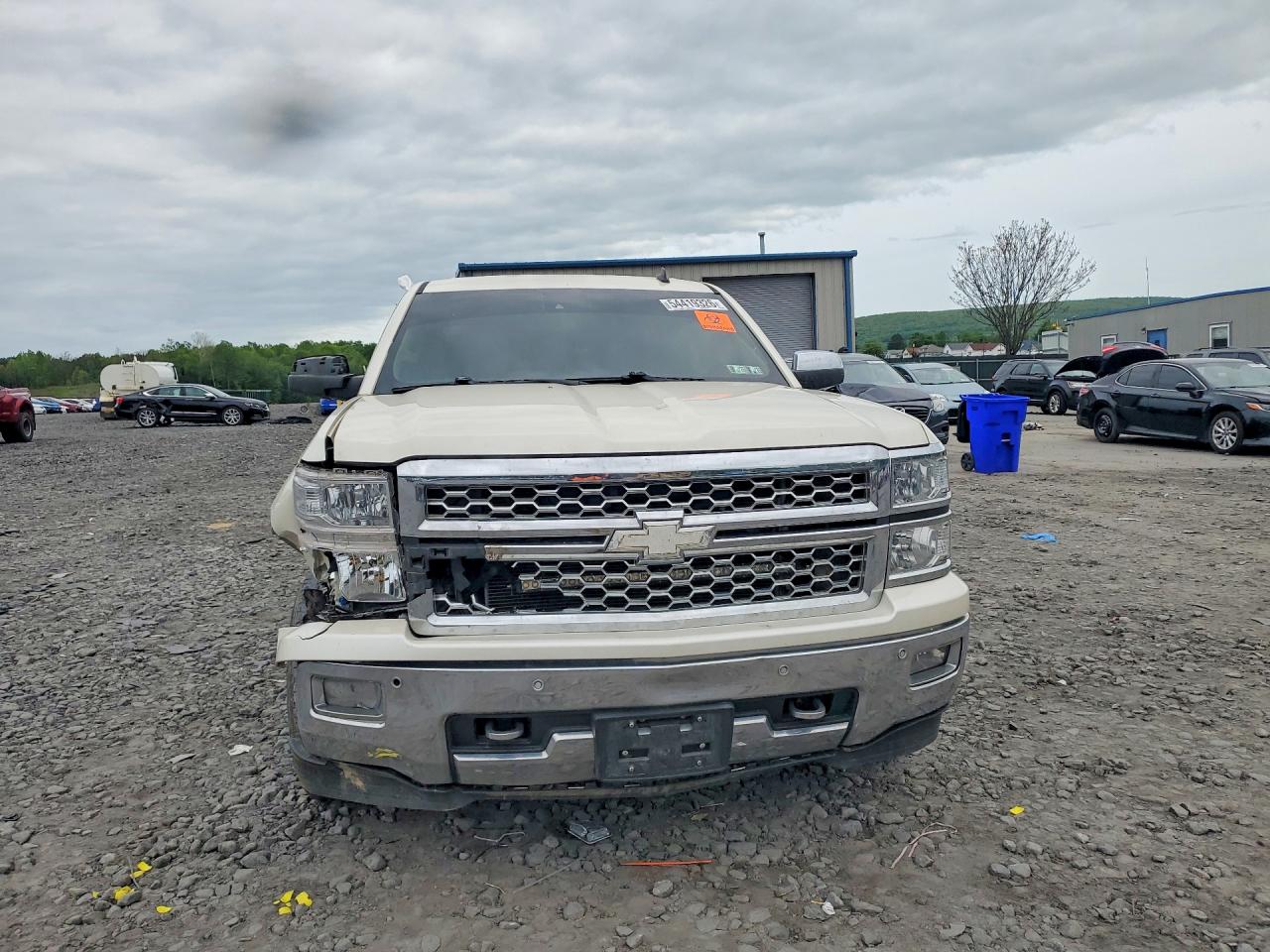2014 Chevrolet Silverado K1500 Ltz White vin: 3GCUKSEC2EG245170
