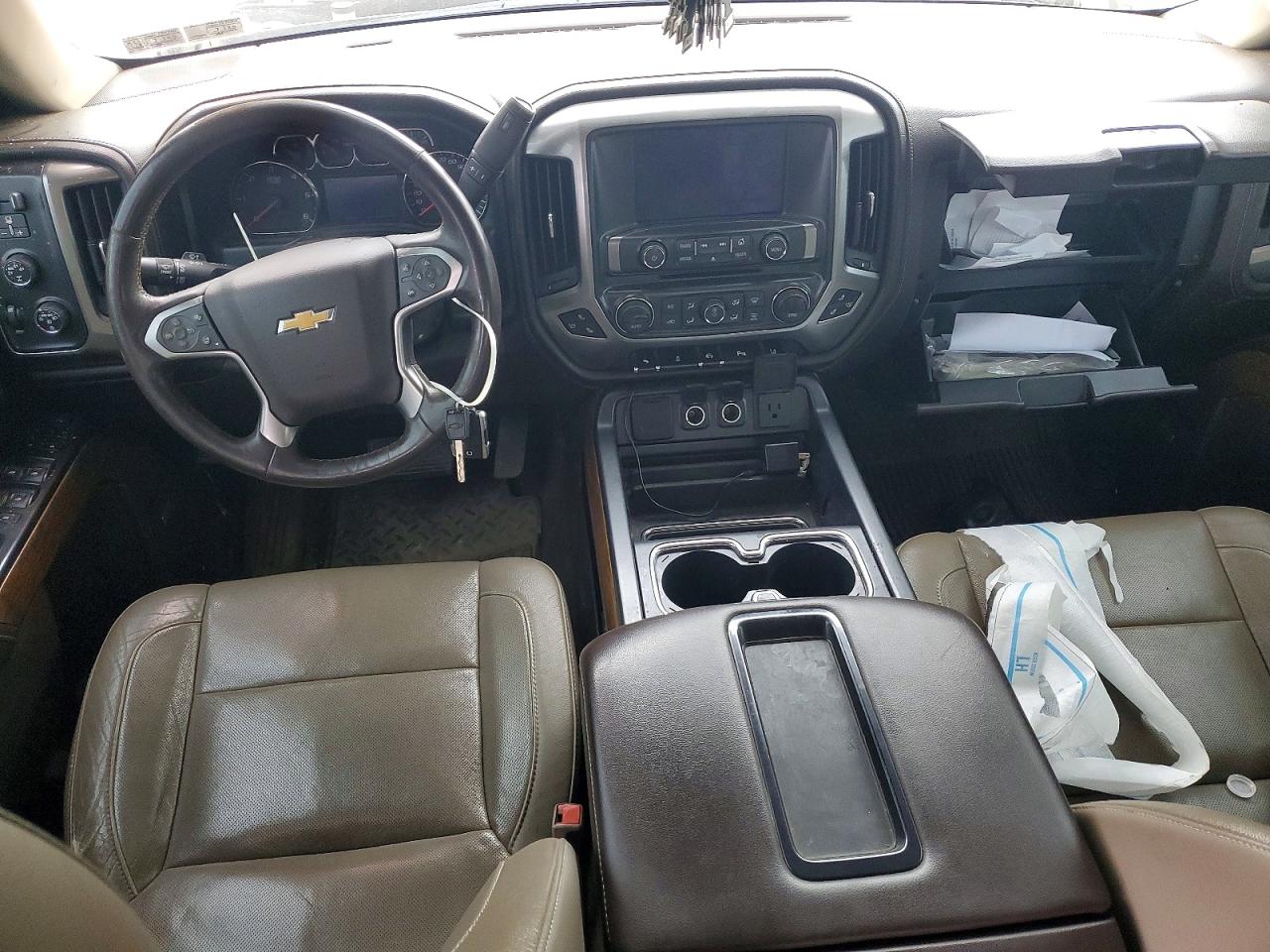 2014 Chevrolet Silverado K1500 Ltz White vin: 3GCUKSEC2EG245170