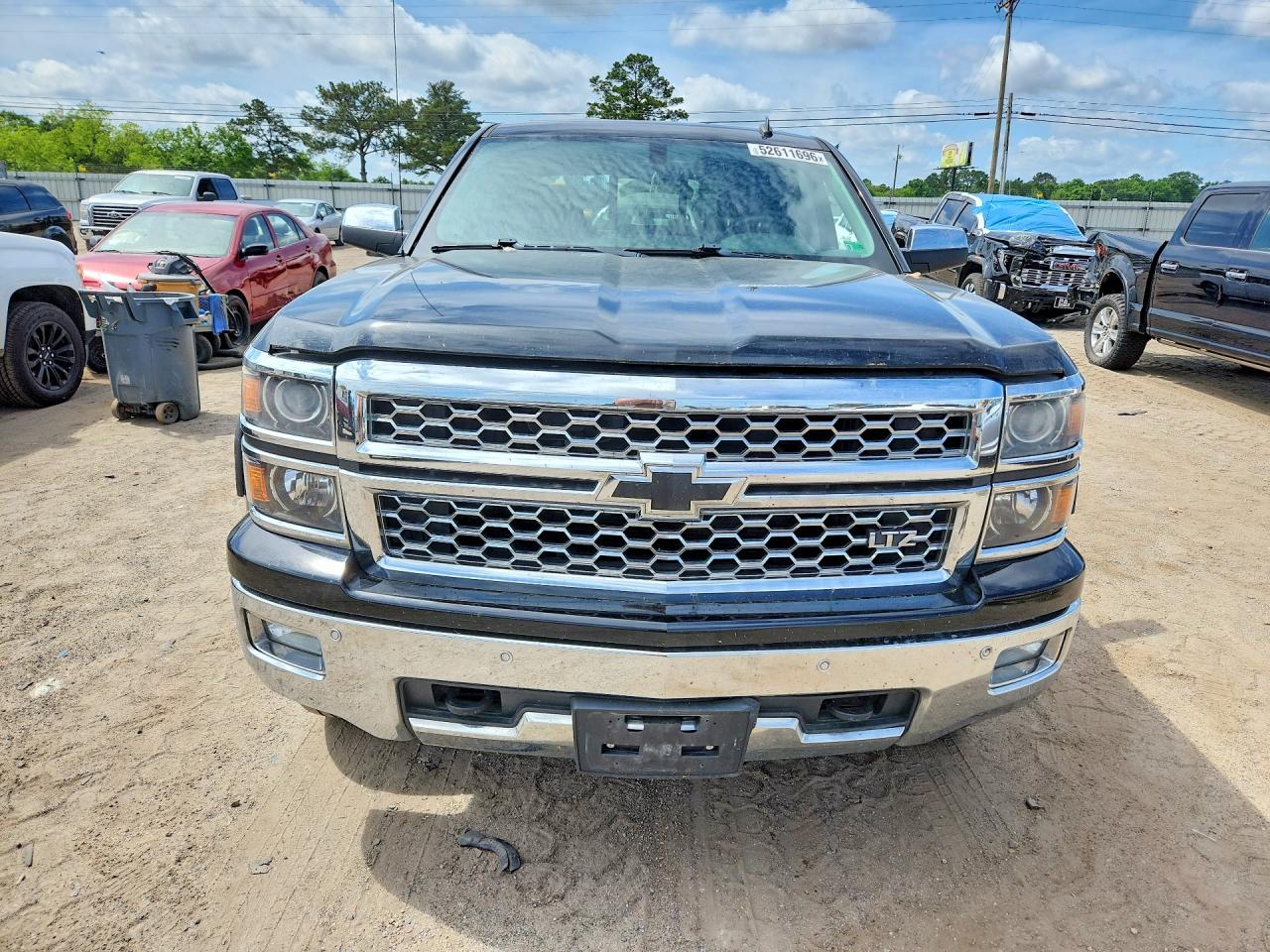2014 Chevrolet Silverado K1500 Ltz Black vin: 3GCUKSEC2EG456160