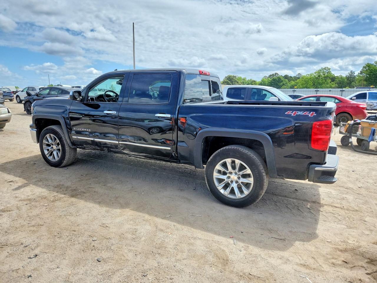 2014 Chevrolet Silverado K1500 Ltz Black vin: 3GCUKSEC2EG456160