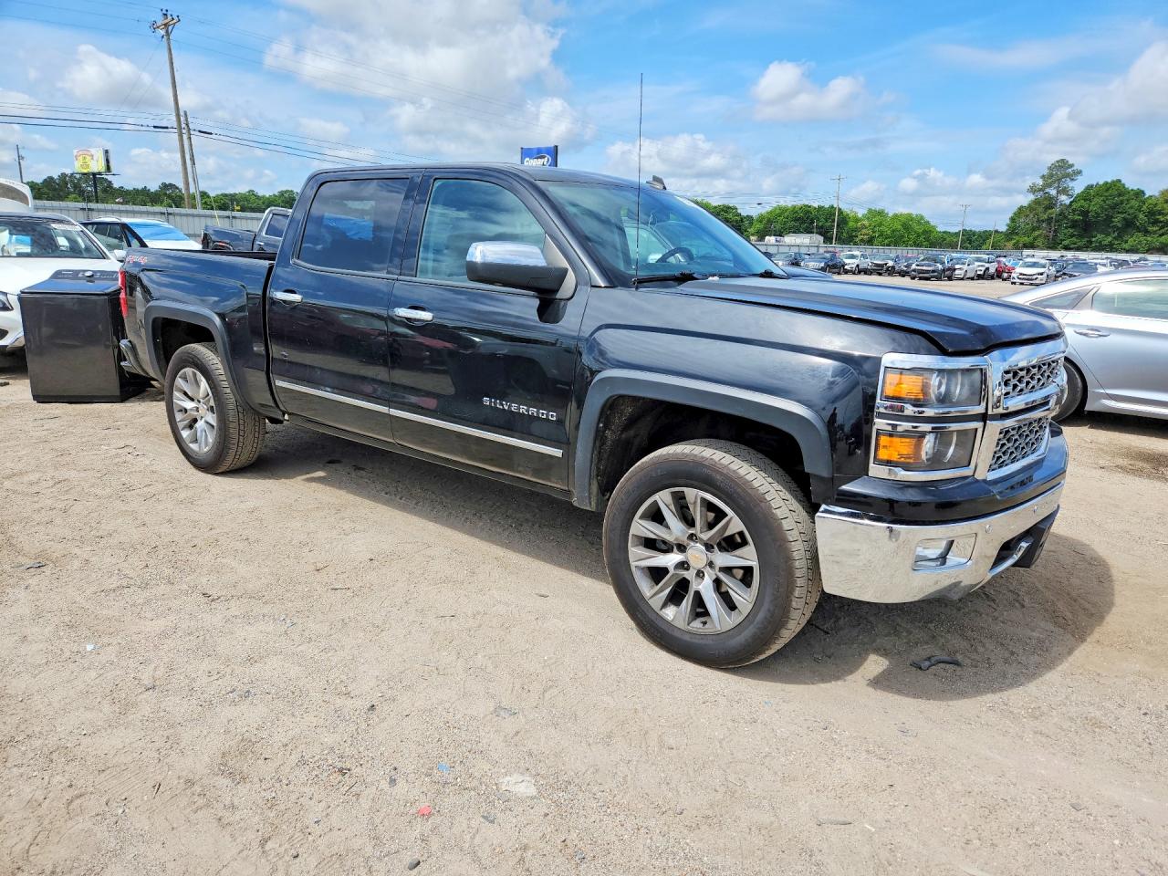 2014 Chevrolet Silverado K1500 Ltz Black vin: 3GCUKSEC2EG456160