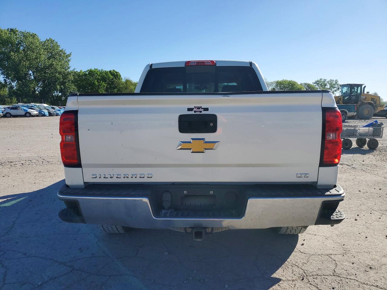 2014 Chevrolet Silverado K1500 Ltz White vin: 3GCUKSEC2EG467935