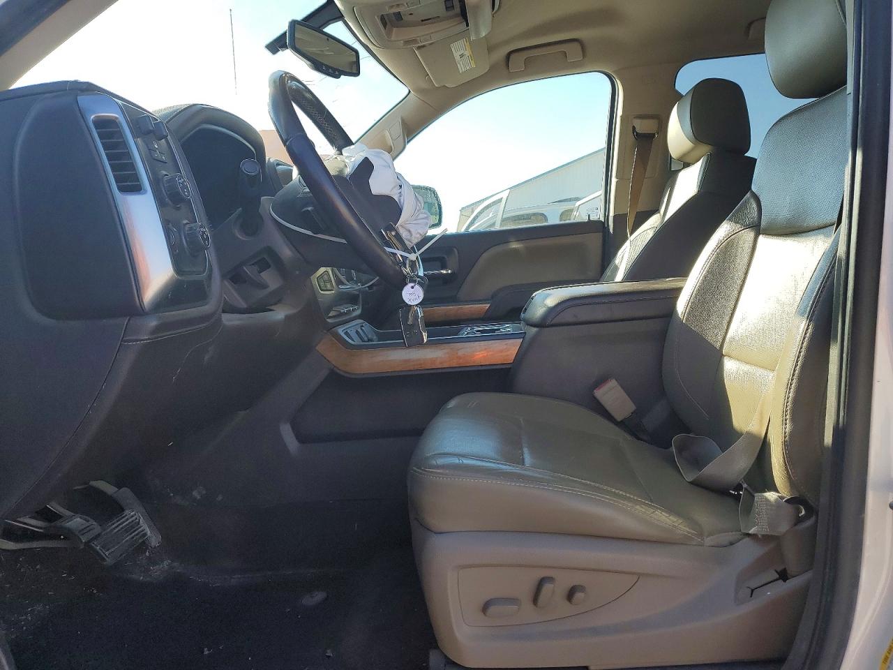 2014 Chevrolet Silverado K1500 Ltz White vin: 3GCUKSEC2EG467935