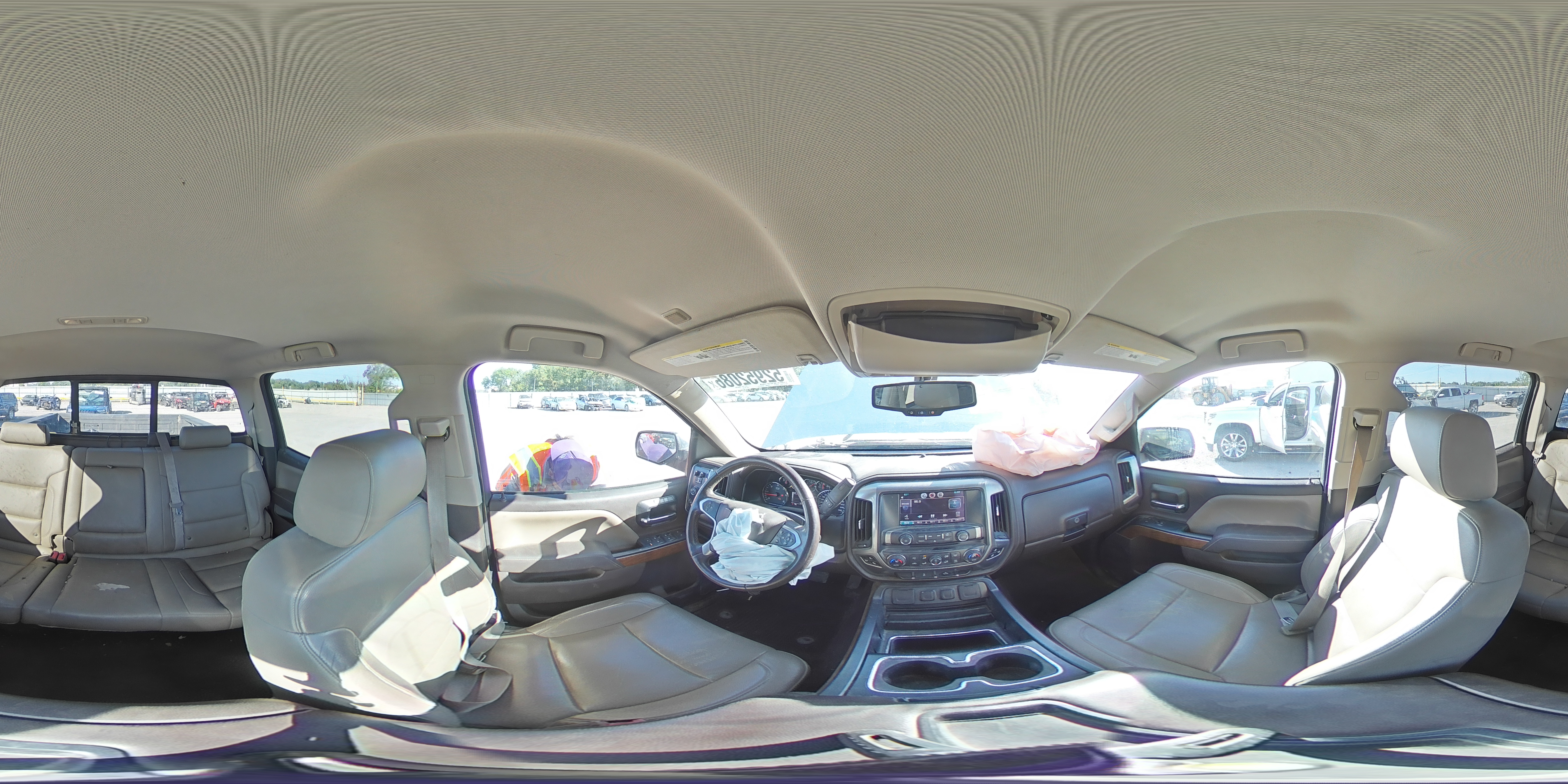 2014 Chevrolet Silverado K1500 Ltz White vin: 3GCUKSEC2EG467935