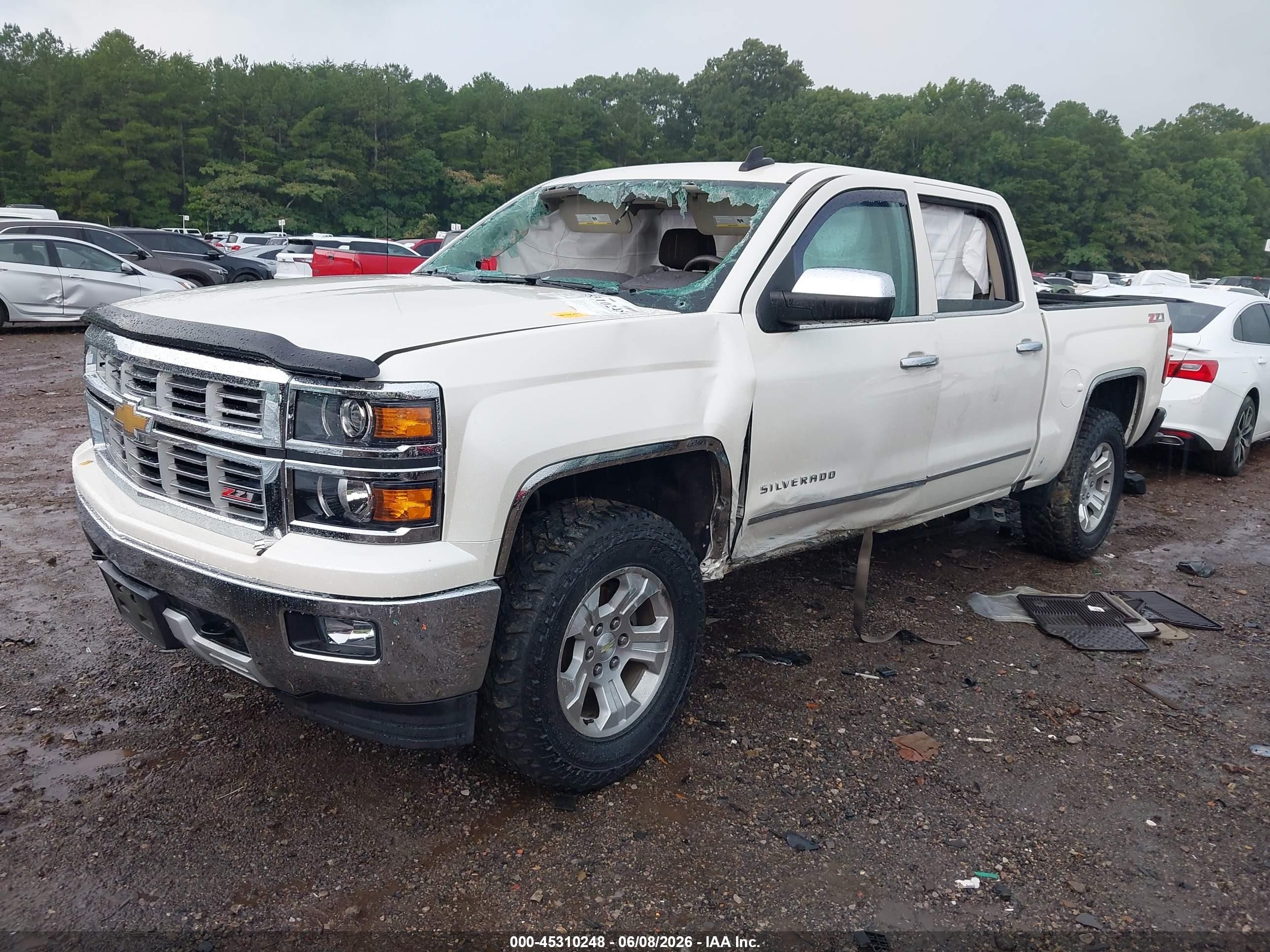2015 Chevrolet Silverado 1500 Ltz Cream vin: 3GCUKSEC2FG408949
