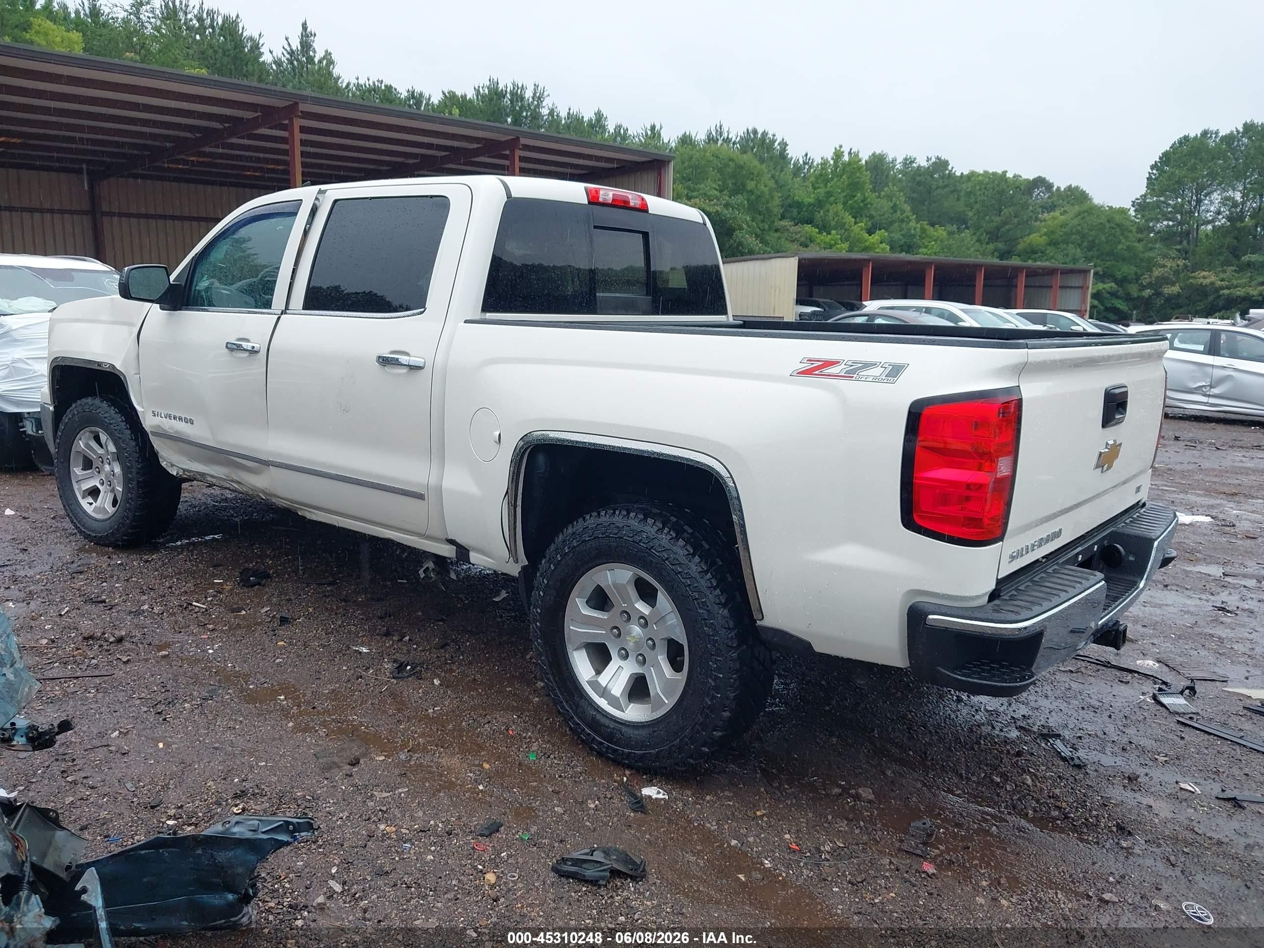 2015 Chevrolet Silverado 1500 Ltz Cream vin: 3GCUKSEC2FG408949
