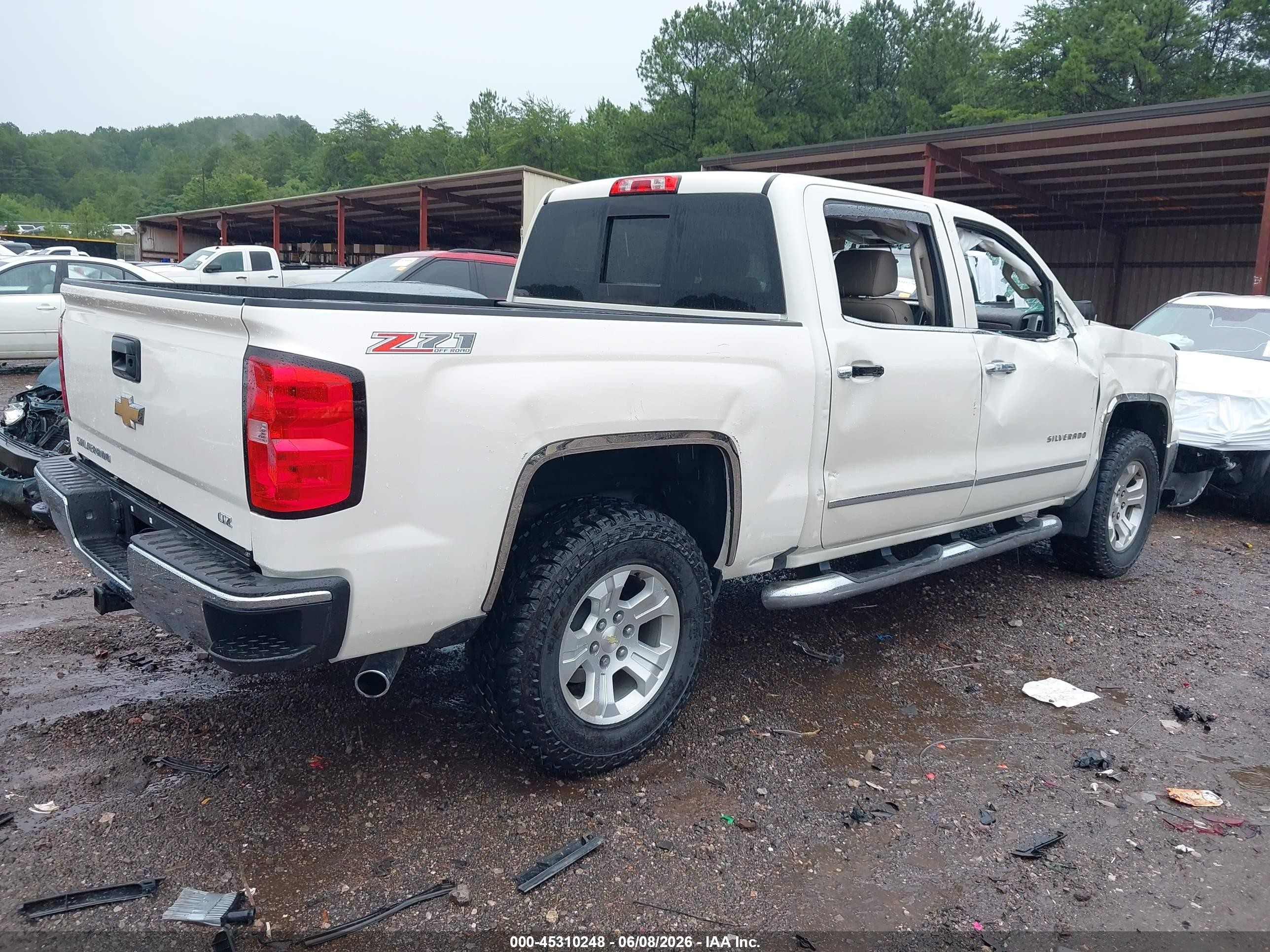 2015 Chevrolet Silverado 1500 Ltz Cream vin: 3GCUKSEC2FG408949