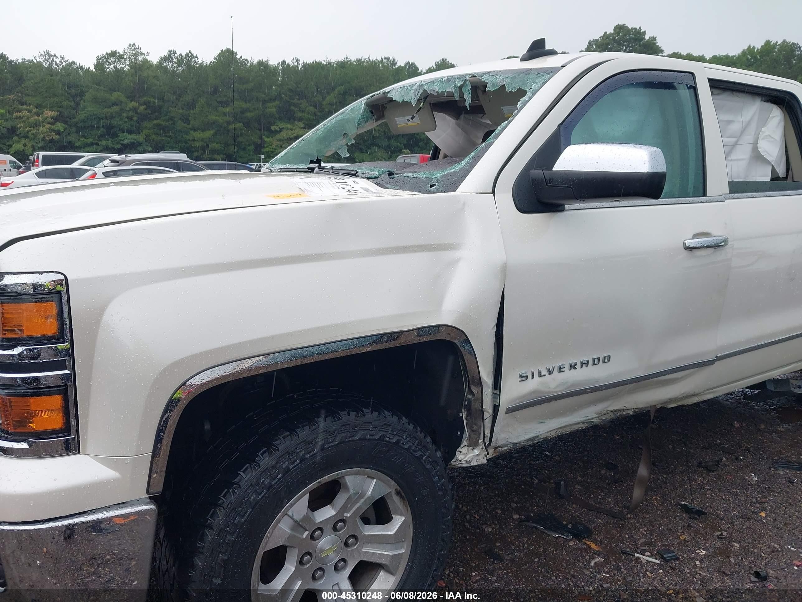 2015 Chevrolet Silverado 1500 Ltz Cream vin: 3GCUKSEC2FG408949