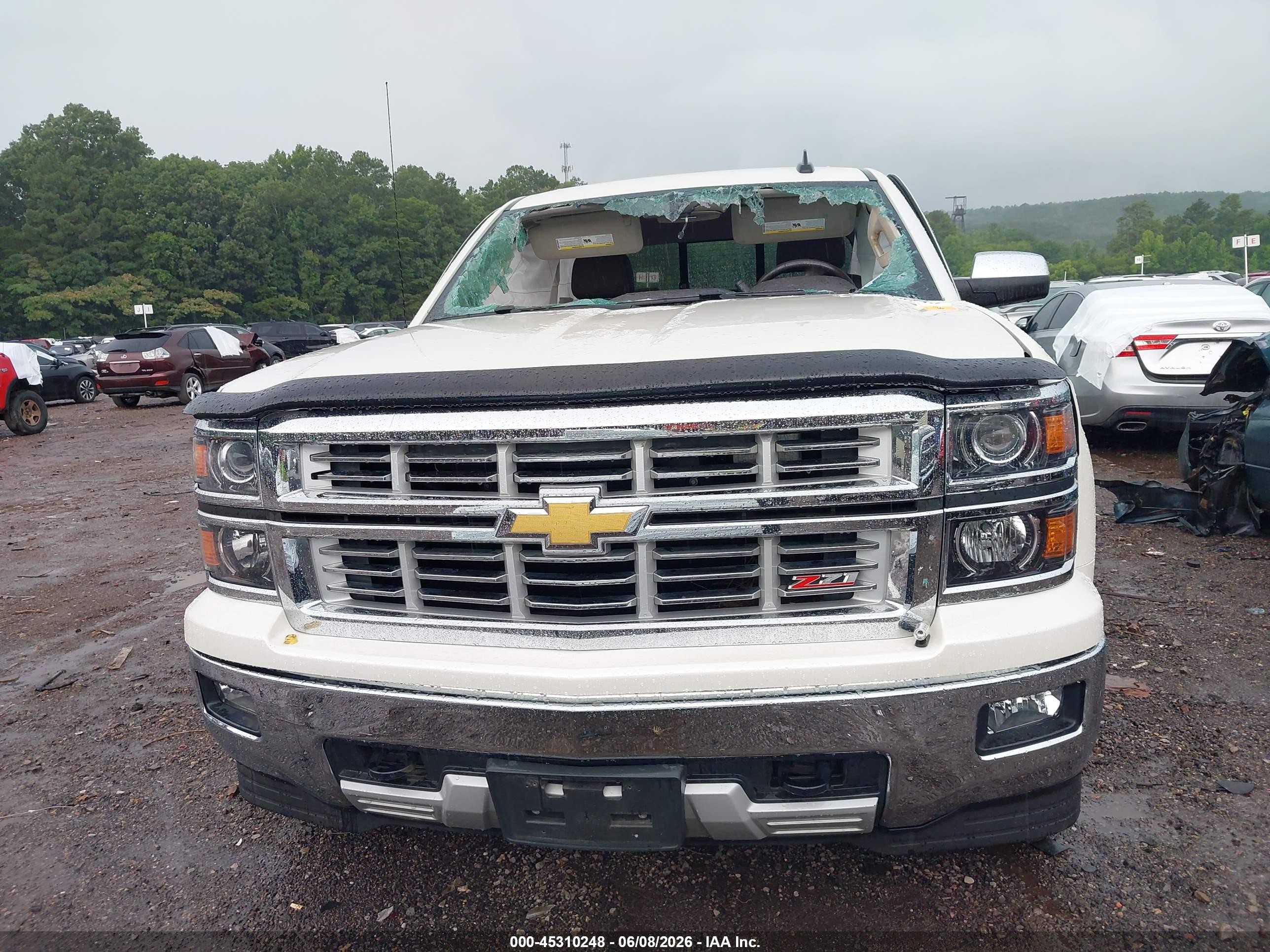 2015 Chevrolet Silverado 1500 Ltz Cream vin: 3GCUKSEC2FG408949
