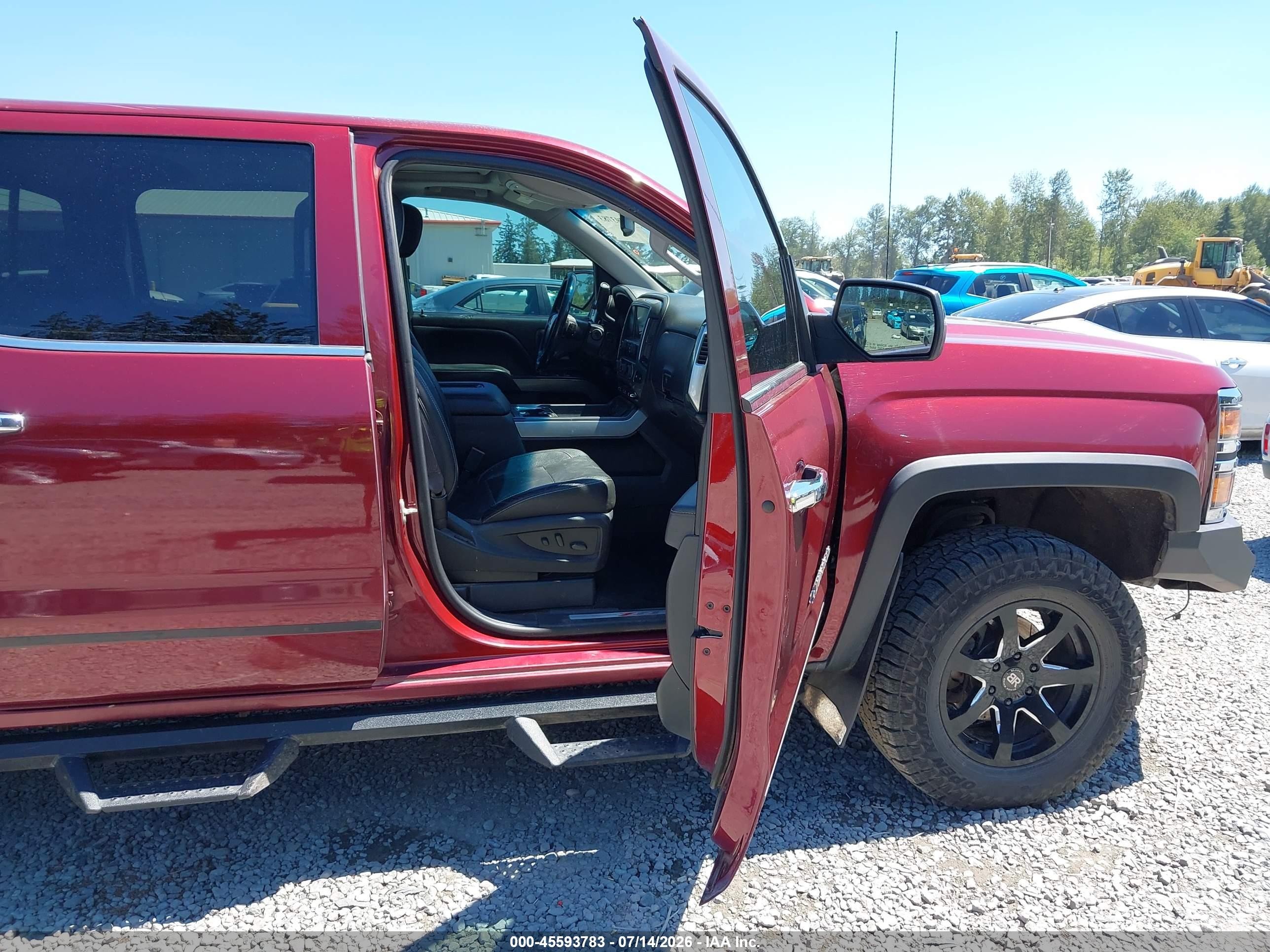 2015 Chevrolet Silverado 1500 Ltz Maroon vin: 3GCUKSEC2FG461859