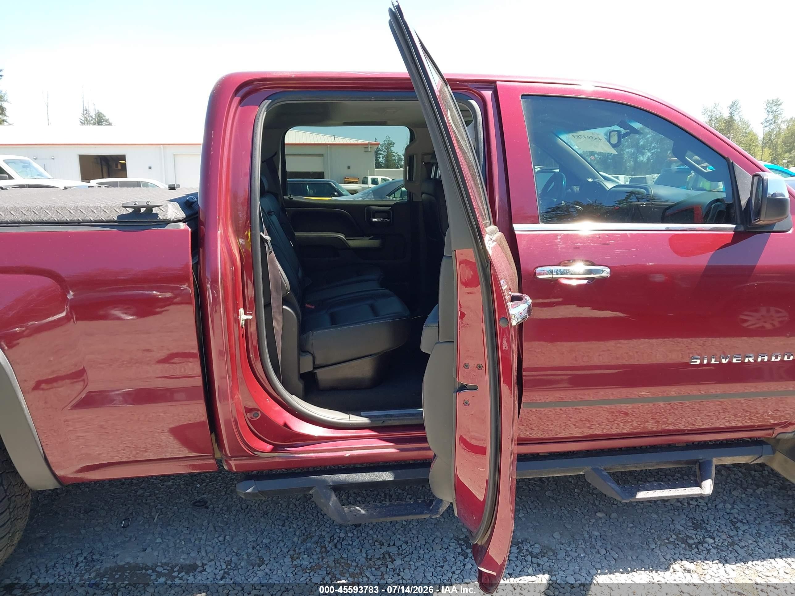 2015 Chevrolet Silverado 1500 Ltz Maroon vin: 3GCUKSEC2FG461859