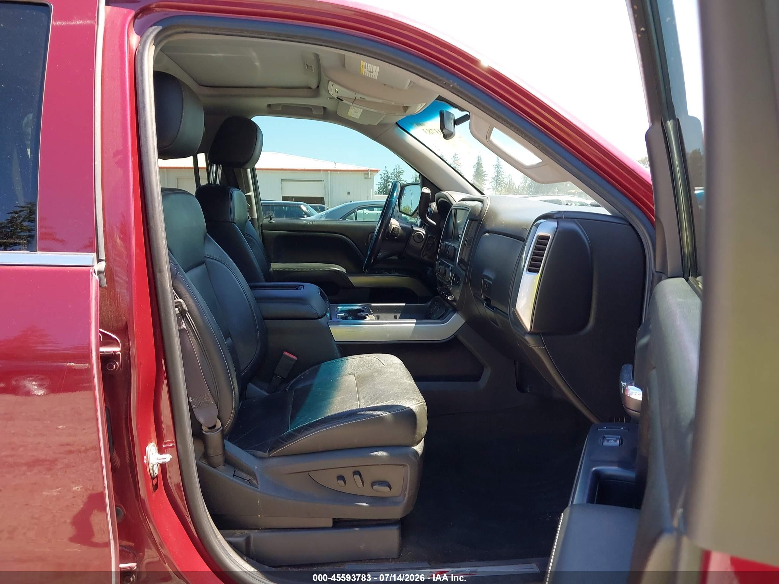 2015 Chevrolet Silverado 1500 Ltz Maroon vin: 3GCUKSEC2FG461859