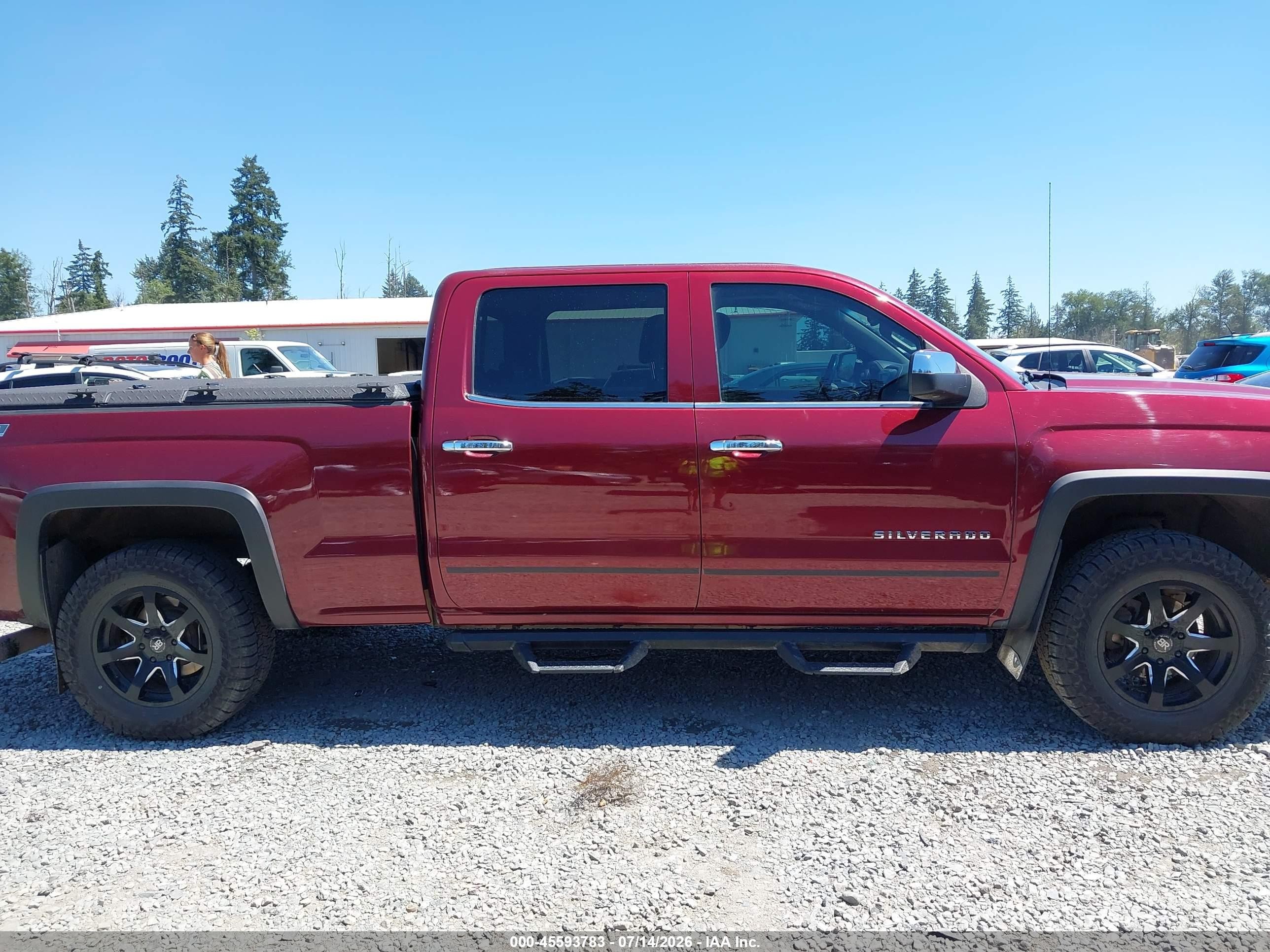 2015 Chevrolet Silverado 1500 Ltz Maroon vin: 3GCUKSEC2FG461859