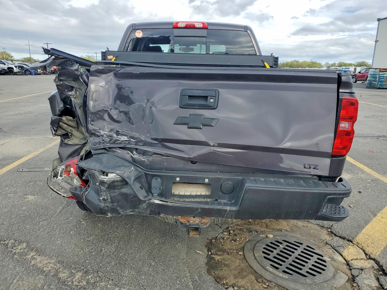 2015 Chevrolet Silverado K1500 Ltz Gray vin: 3GCUKSEC2FG509442
