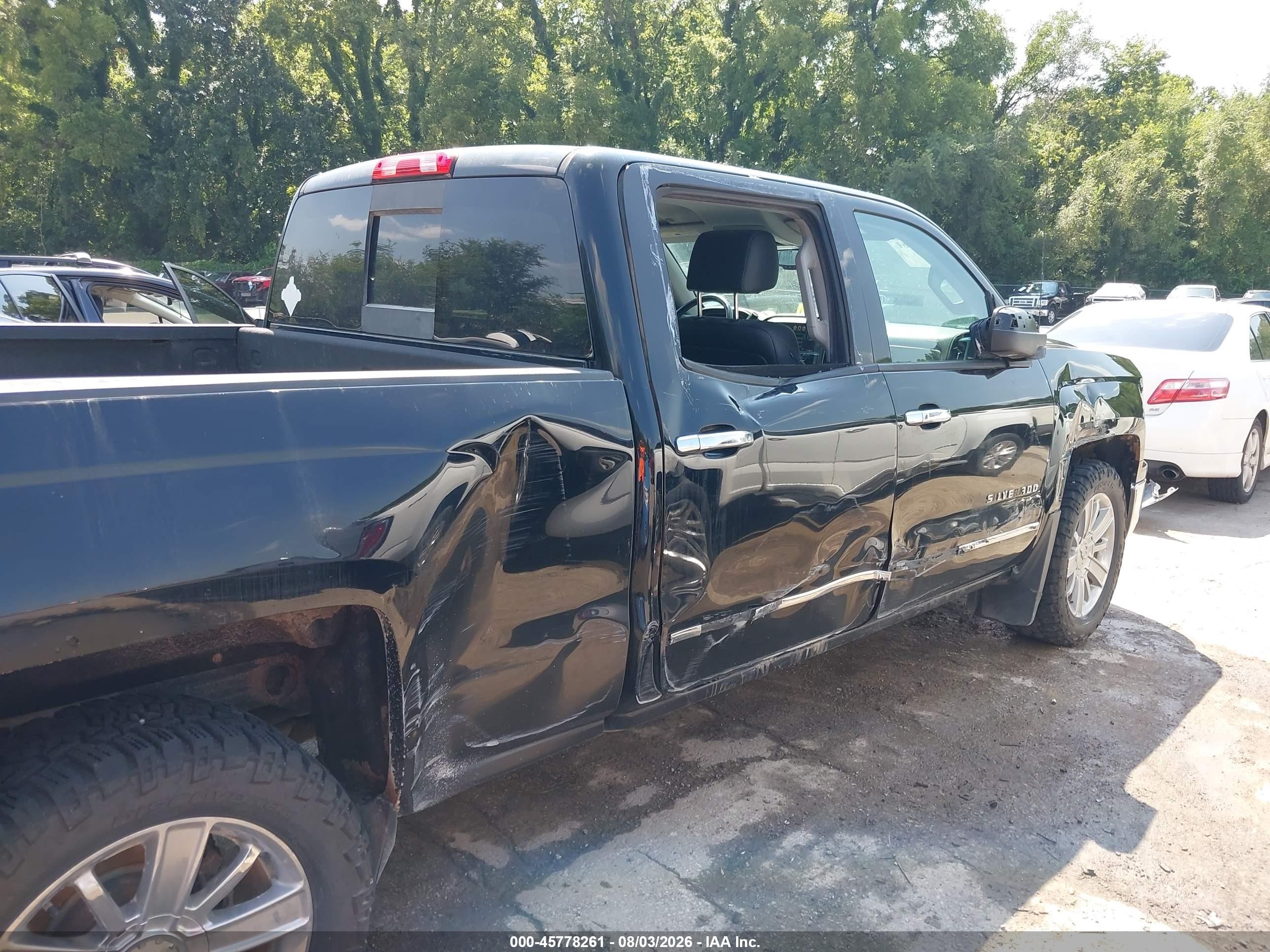 2014 Chevrolet Silverado 1500 Ltz Black vin: 3GCUKSEC3EG100591