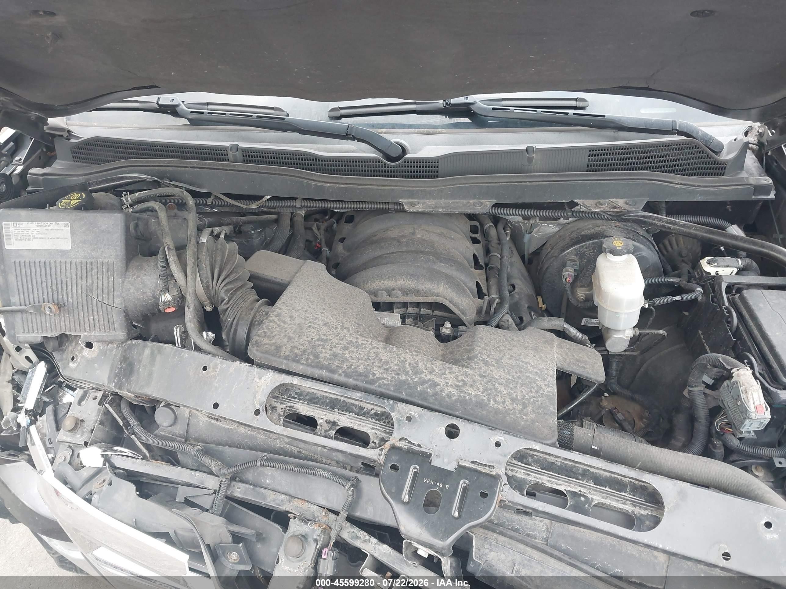 2014 Chevrolet Silverado 1500 Ltz Gray vin: 3GCUKSEC3EG142503