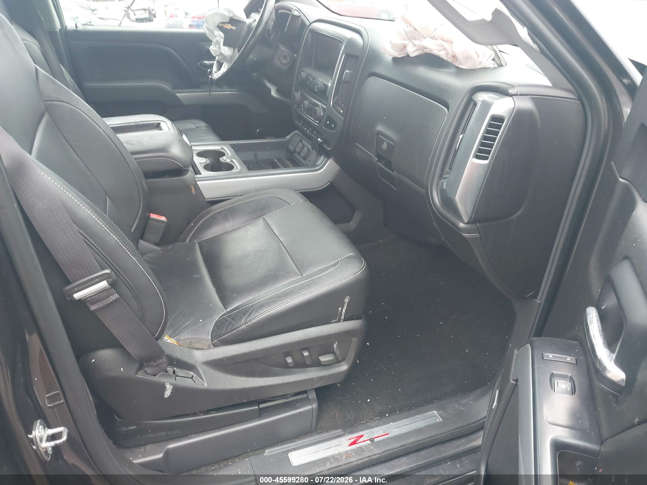 2014 Chevrolet Silverado 1500 Ltz Gray vin: 3GCUKSEC3EG142503