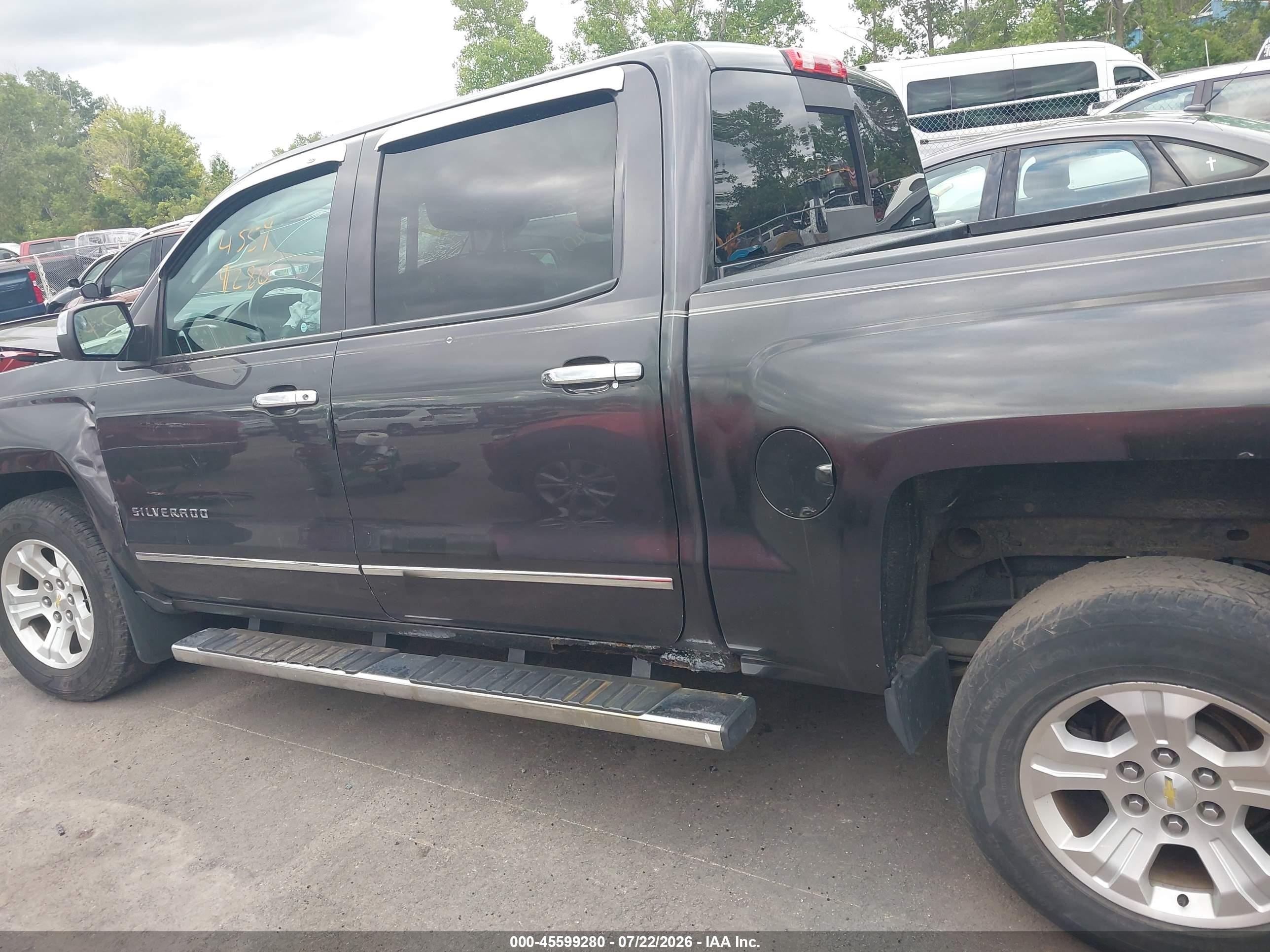 2014 Chevrolet Silverado 1500 Ltz Gray vin: 3GCUKSEC3EG142503