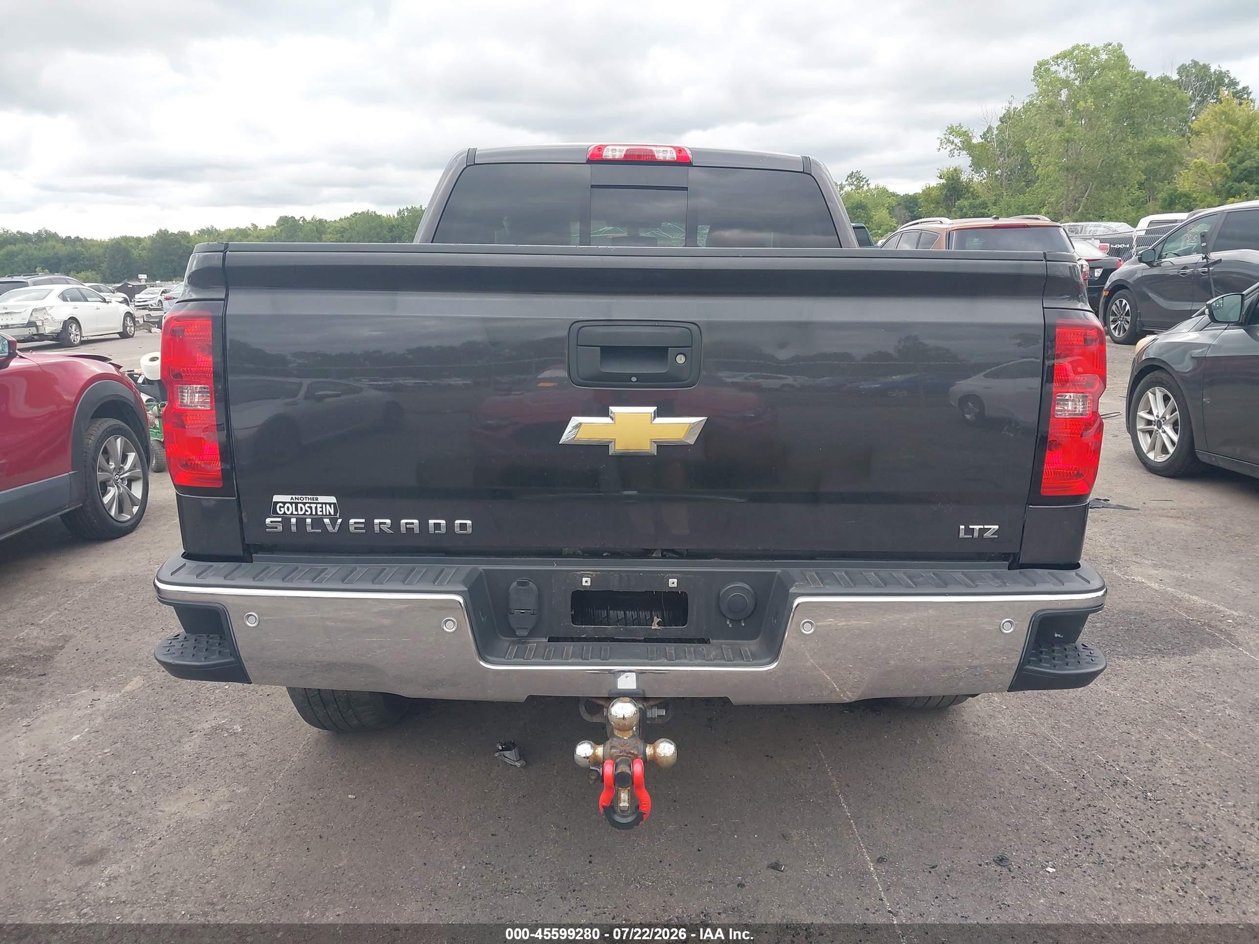2014 Chevrolet Silverado 1500 Ltz Gray vin: 3GCUKSEC3EG142503