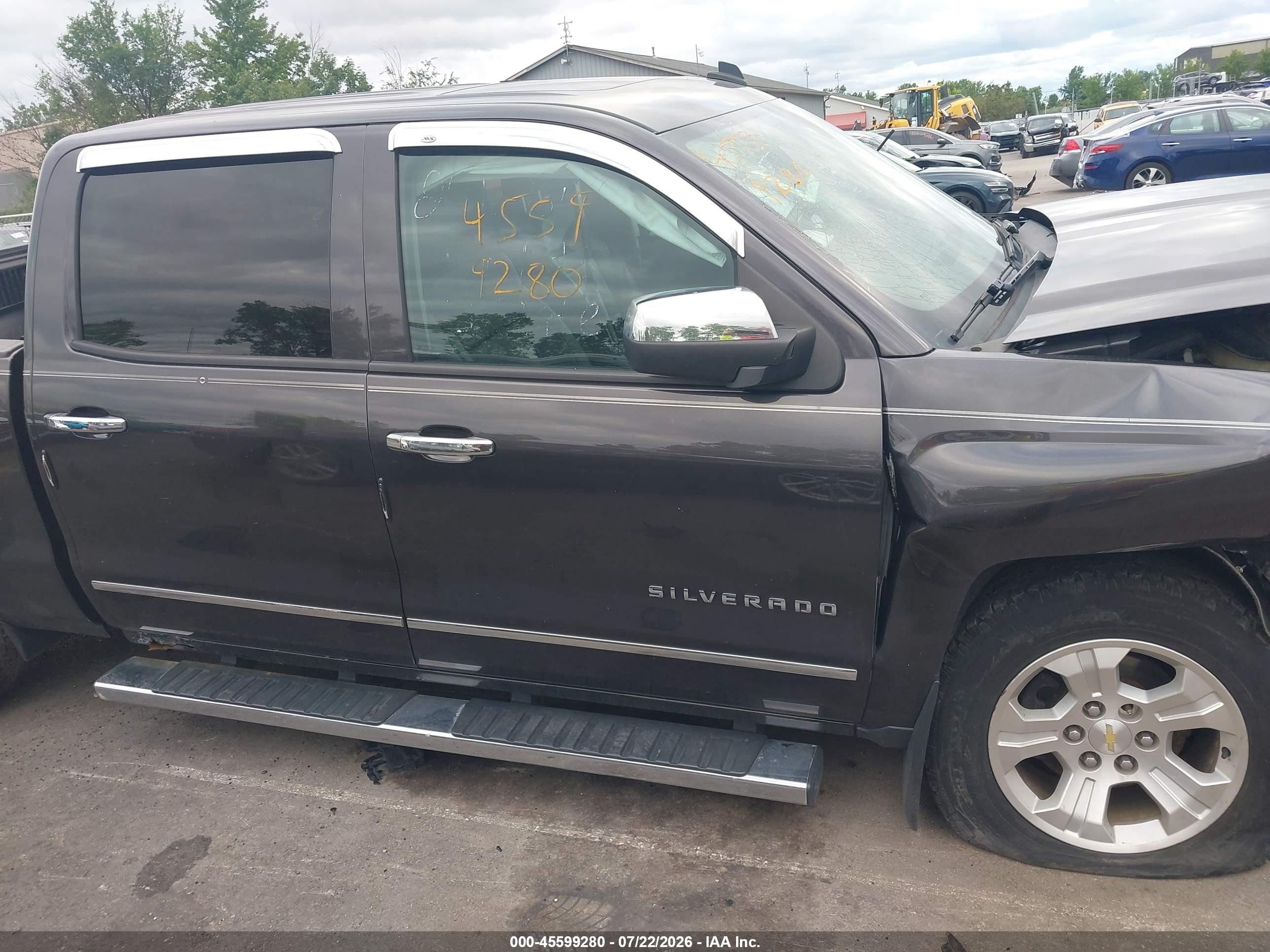 2014 Chevrolet Silverado 1500 Ltz Gray vin: 3GCUKSEC3EG142503