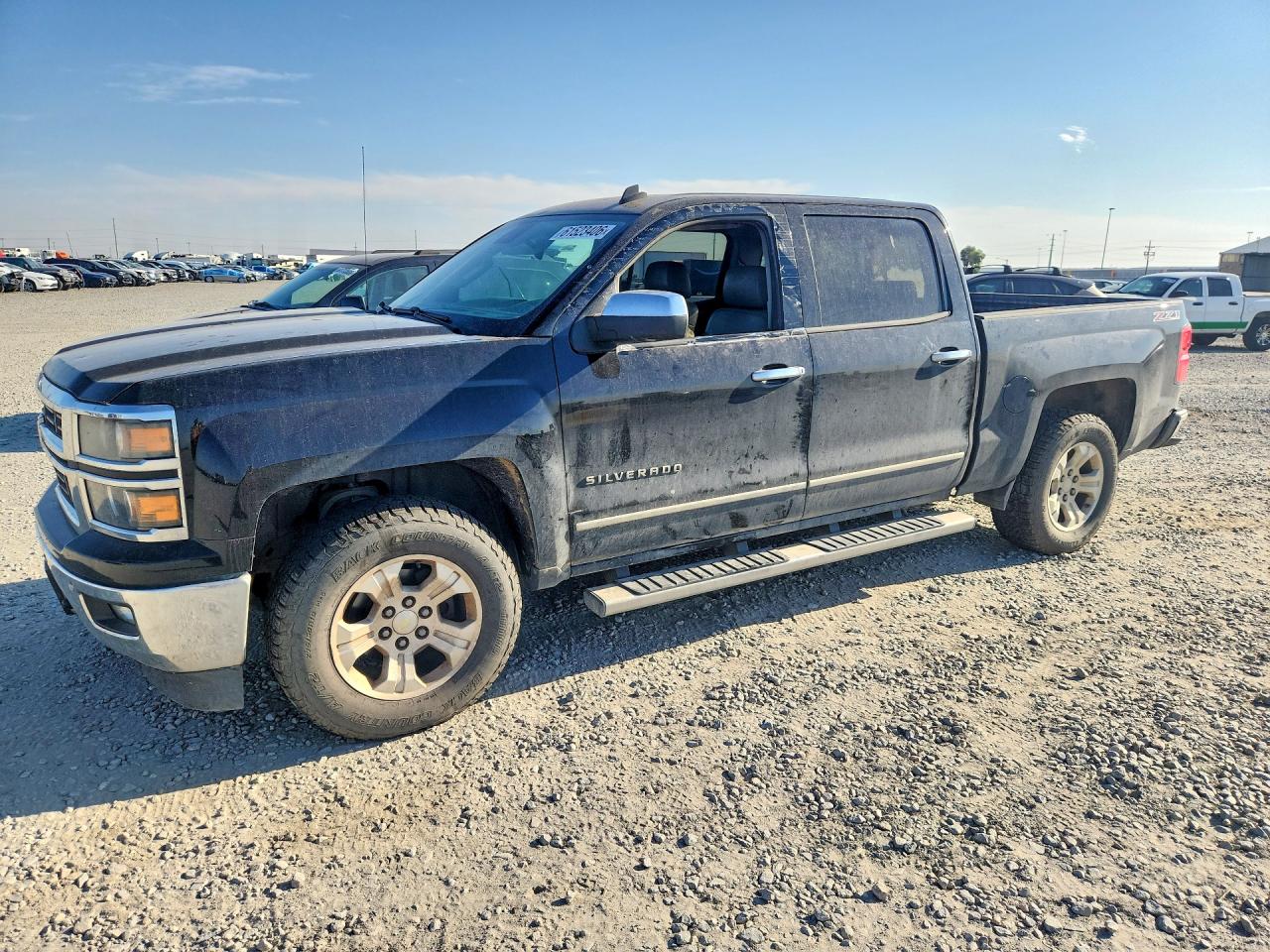 2014 Chevrolet Silverado K1500 Ltz Black vin: 3GCUKSEC3EG409493