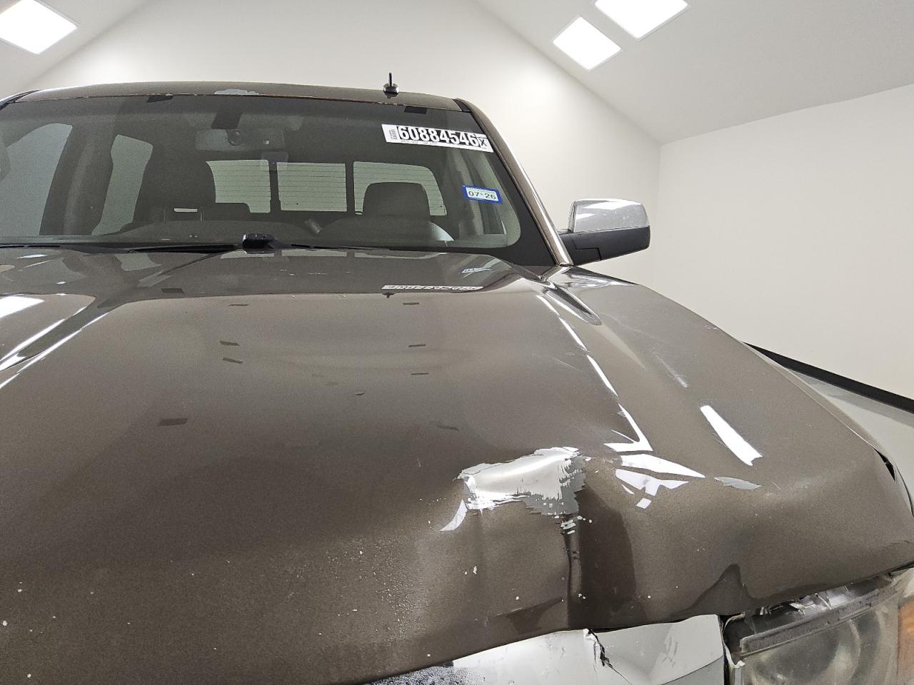 2014 Chevrolet Silverado K1500 Ltz Brown vin: 3GCUKSEC3EG497946 Damage: Hood, Dent(S) W/ Paint Dmg, > 12 Inches