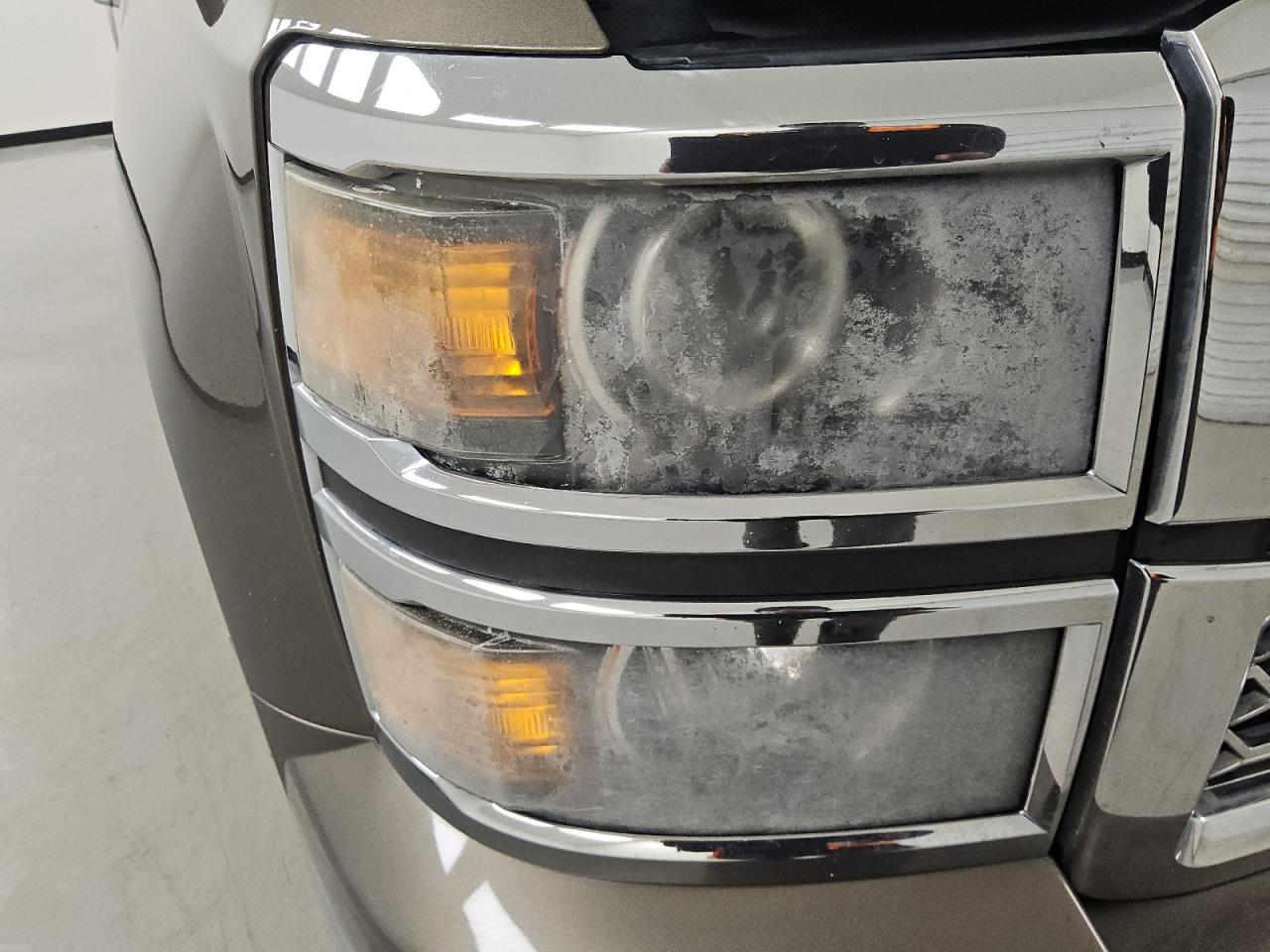 2014 Chevrolet Silverado K1500 Ltz Brown vin: 3GCUKSEC3EG497946 Damage: Right Head Lamp, Faded, Repair Required