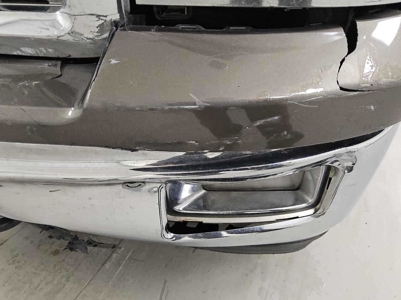 2014 Chevrolet Silverado K1500 Ltz Brown vin: 3GCUKSEC3EG497946 Damage: Front Bumper Cover Upper, Broken, Replacement Required