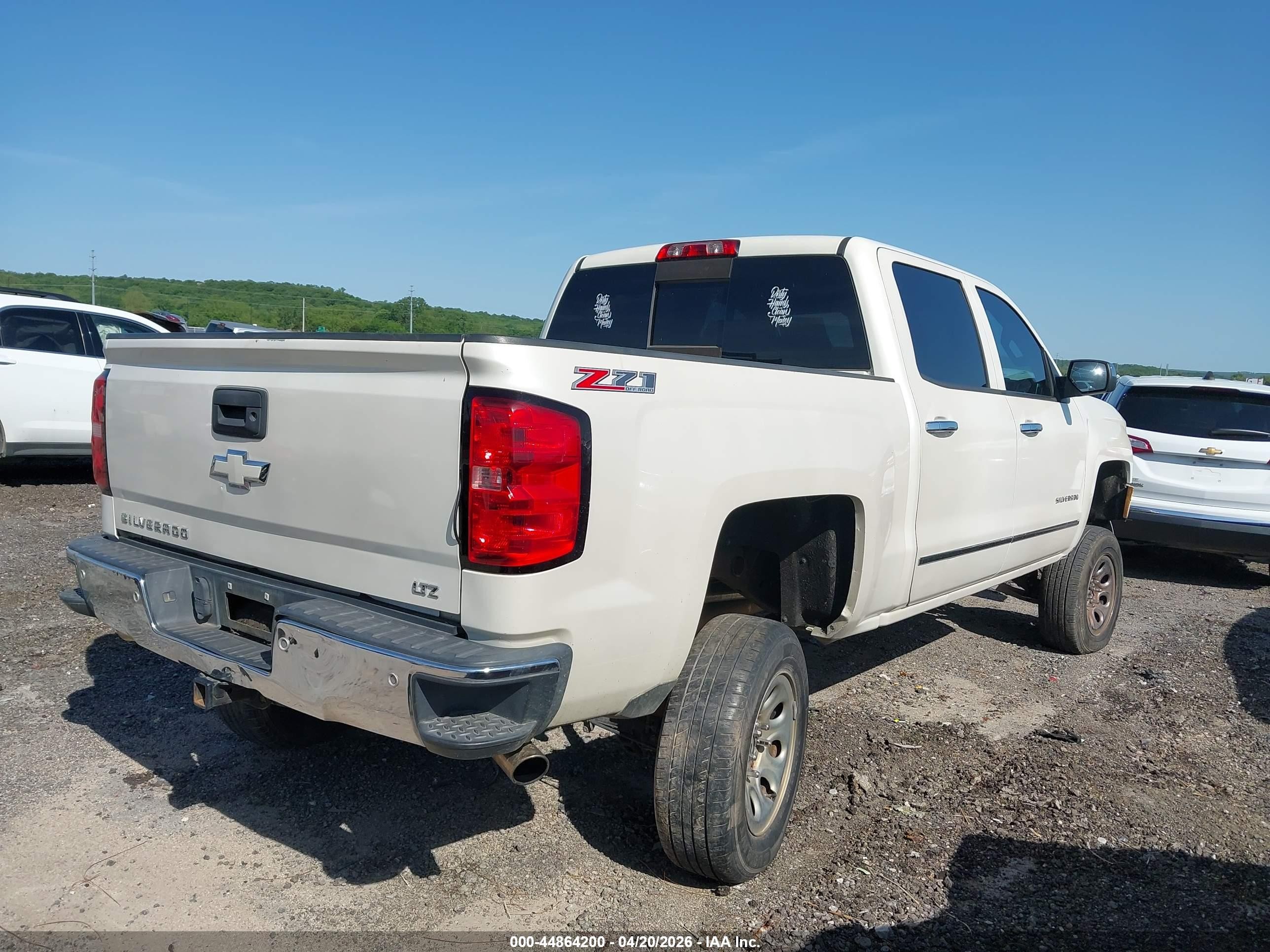 2014 Chevrolet Silverado 1500 2lz White vin: 3GCUKSEC3EG520481