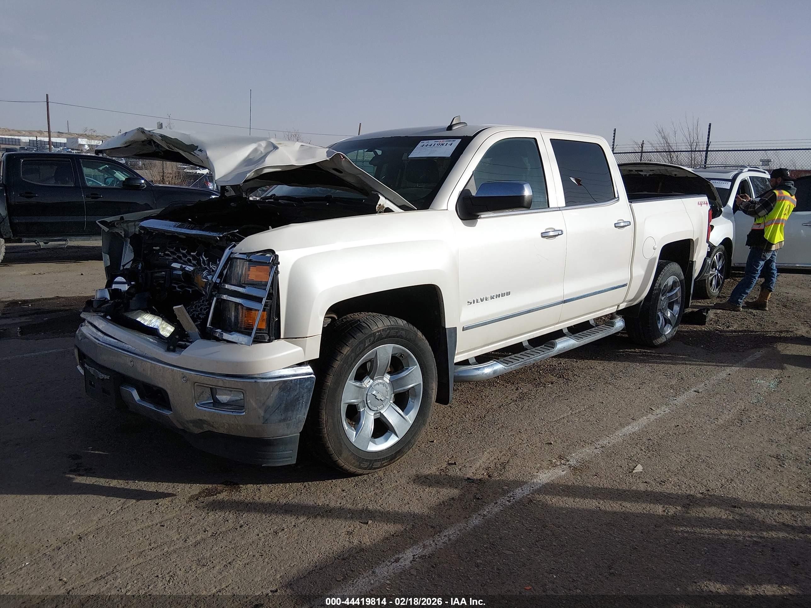 2015 Chevrolet Silverado 1500 1lz White vin: 3GCUKSEC3FG133639