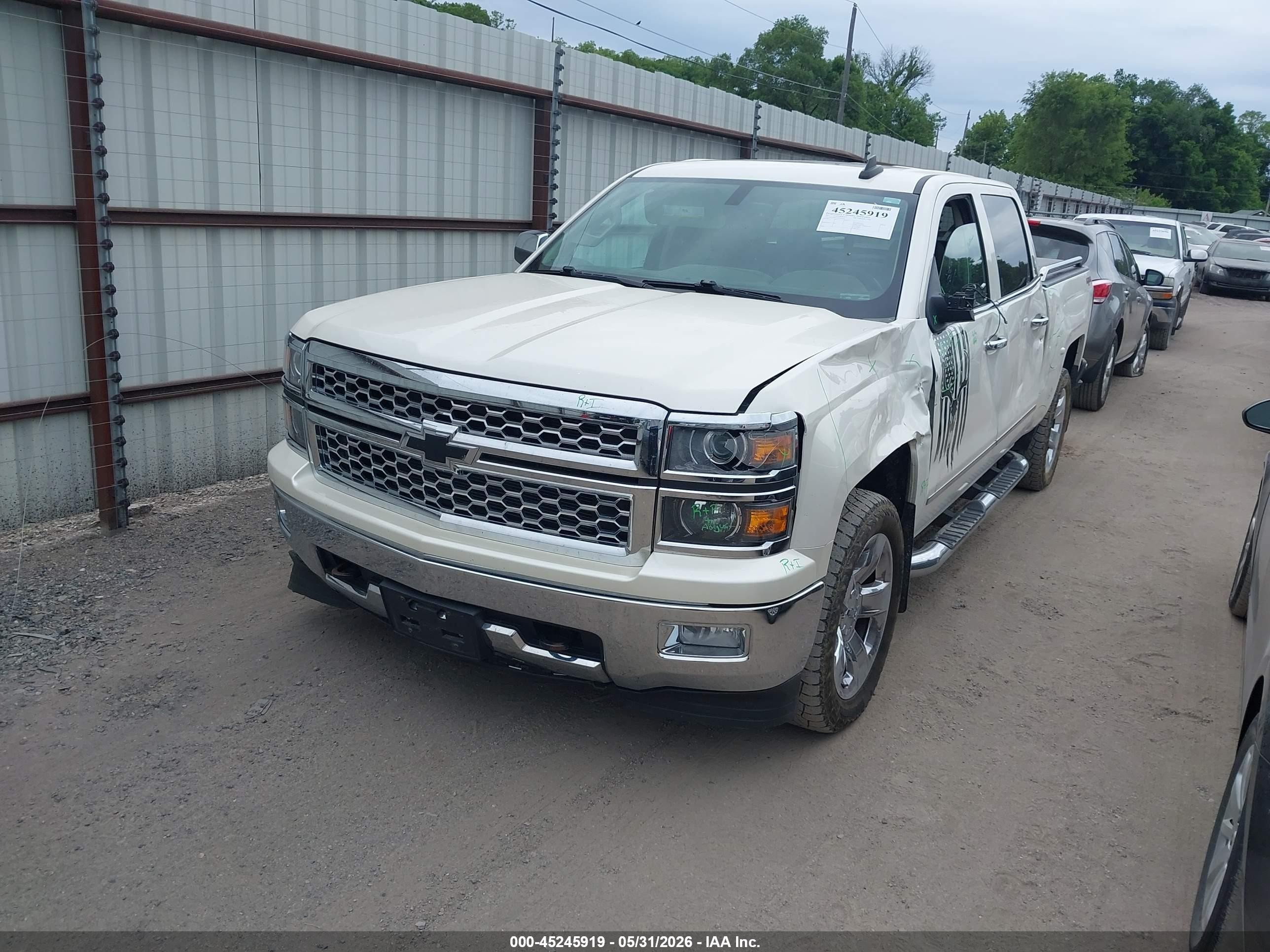 2015 Chevrolet Silverado 1500 1lz White vin: 3GCUKSEC3FG191430