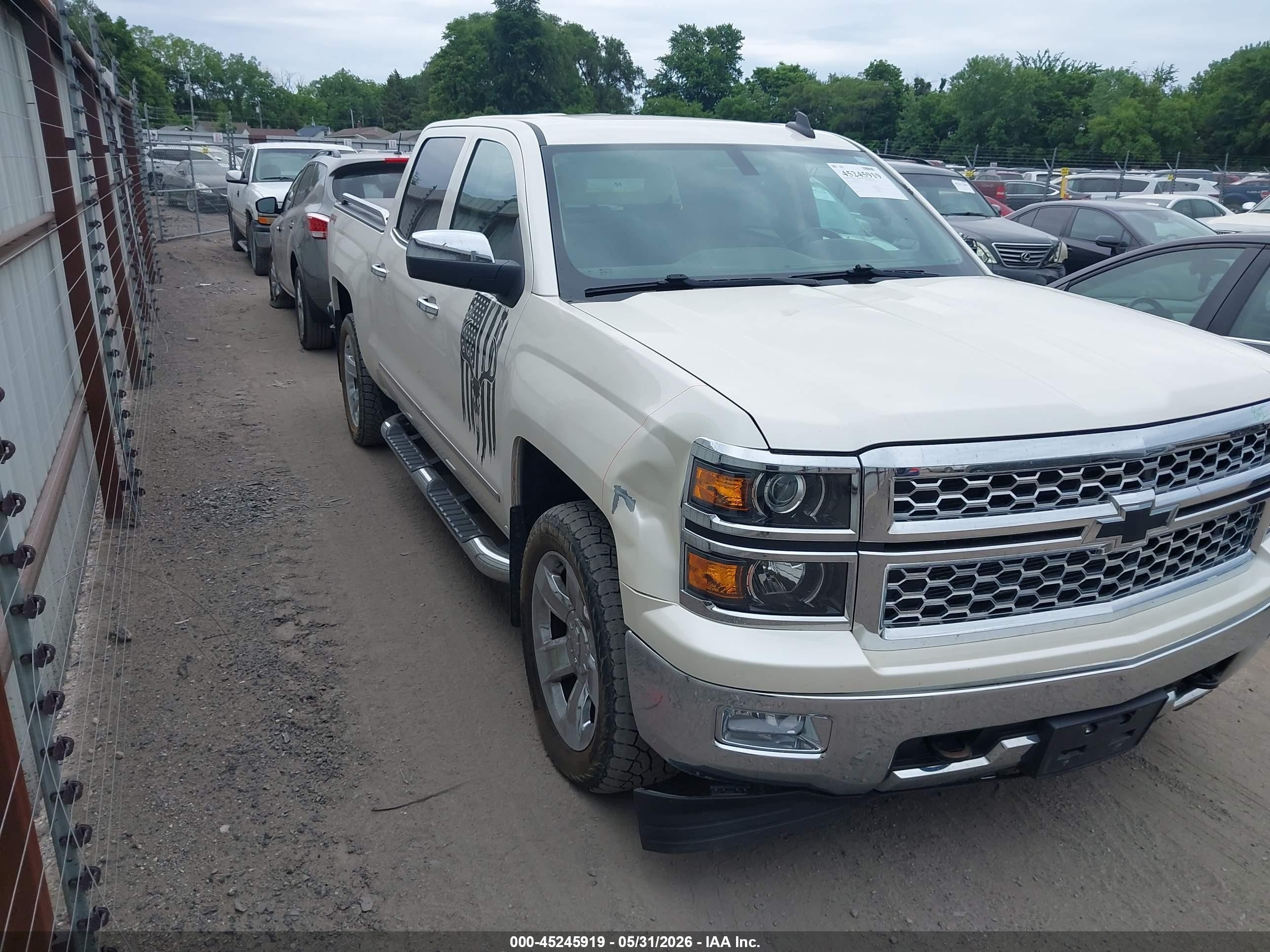 2015 Chevrolet Silverado 1500 1lz White vin: 3GCUKSEC3FG191430