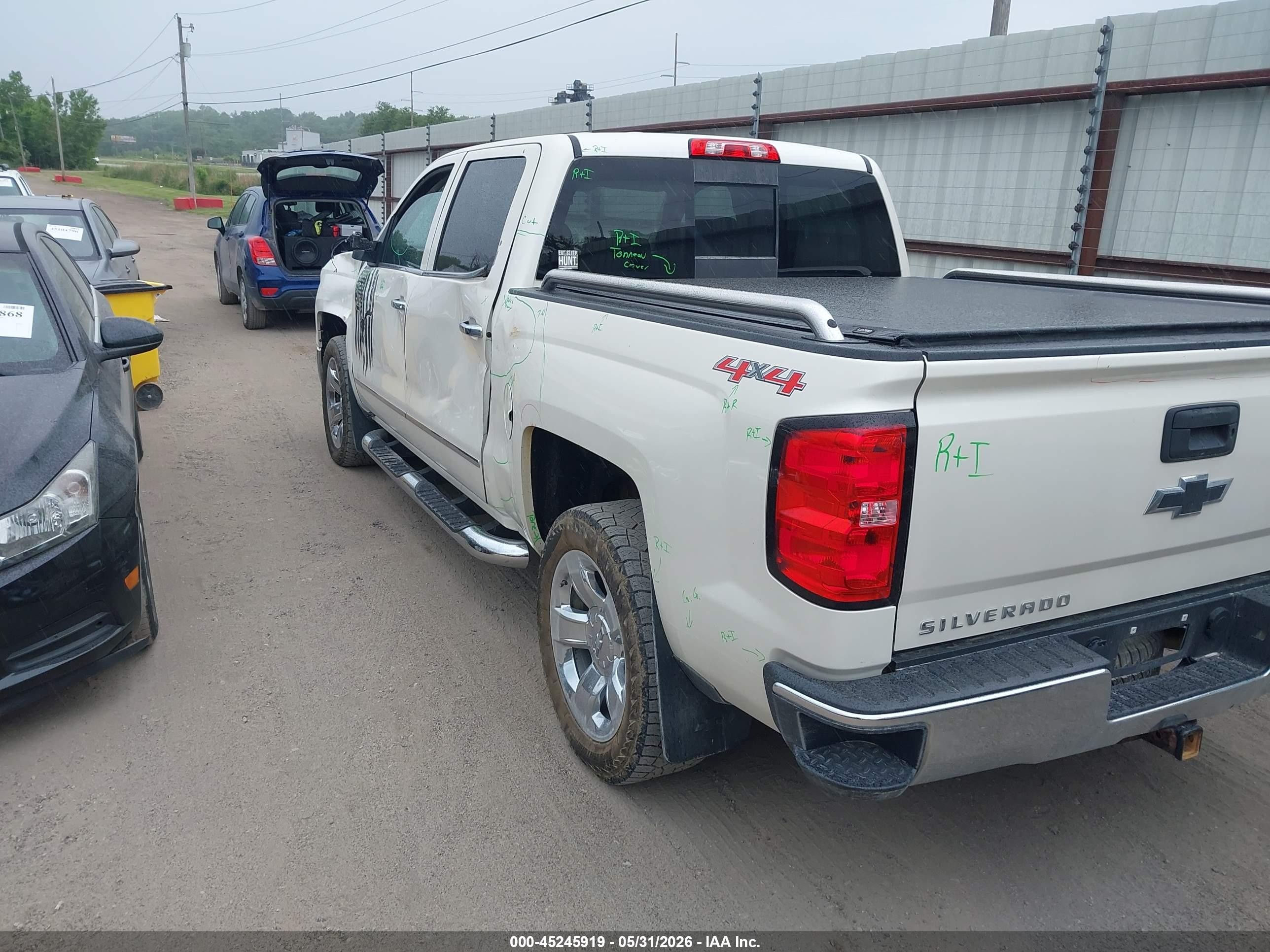 2015 Chevrolet Silverado 1500 1lz White vin: 3GCUKSEC3FG191430