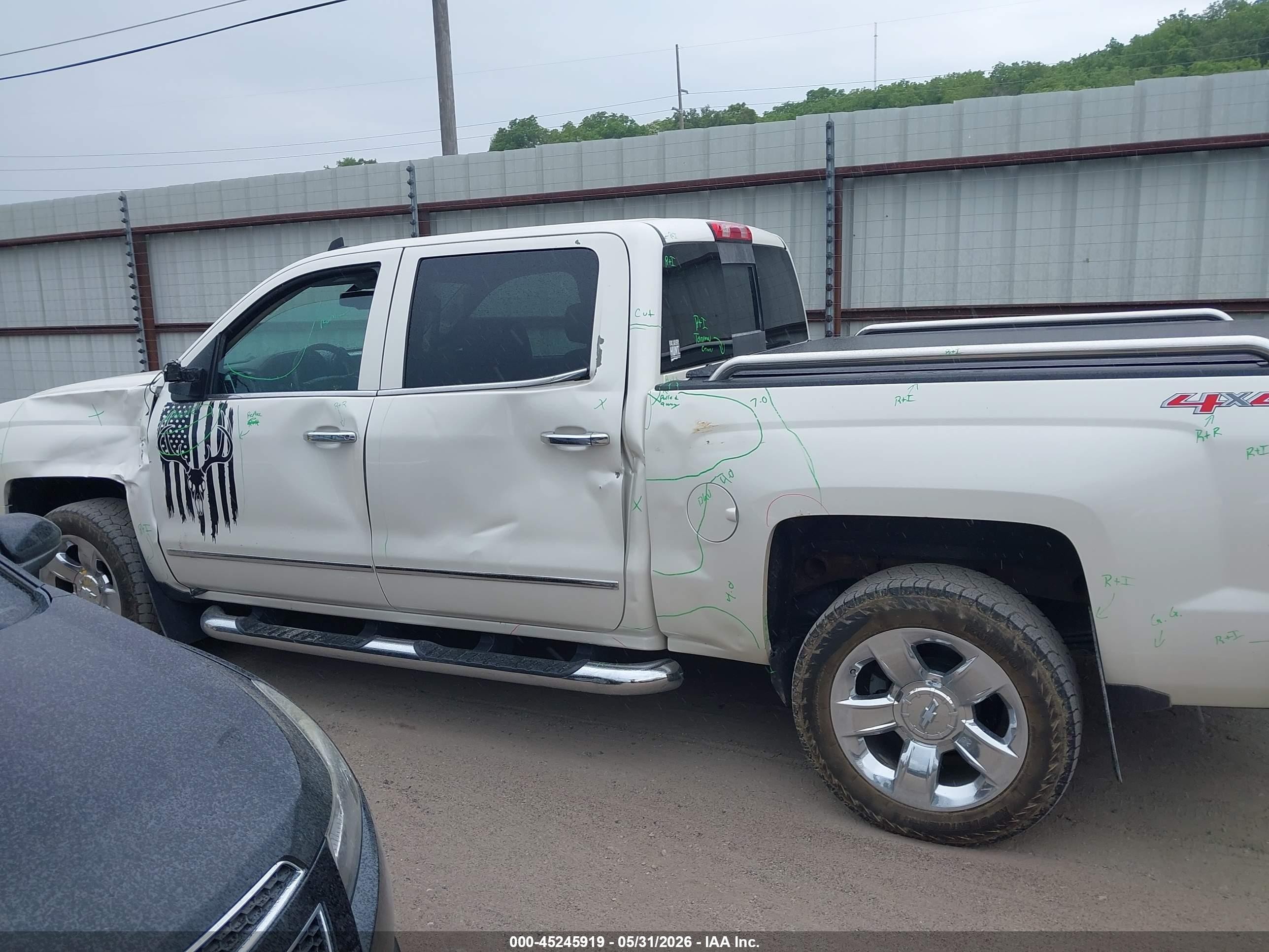 2015 Chevrolet Silverado 1500 1lz White vin: 3GCUKSEC3FG191430