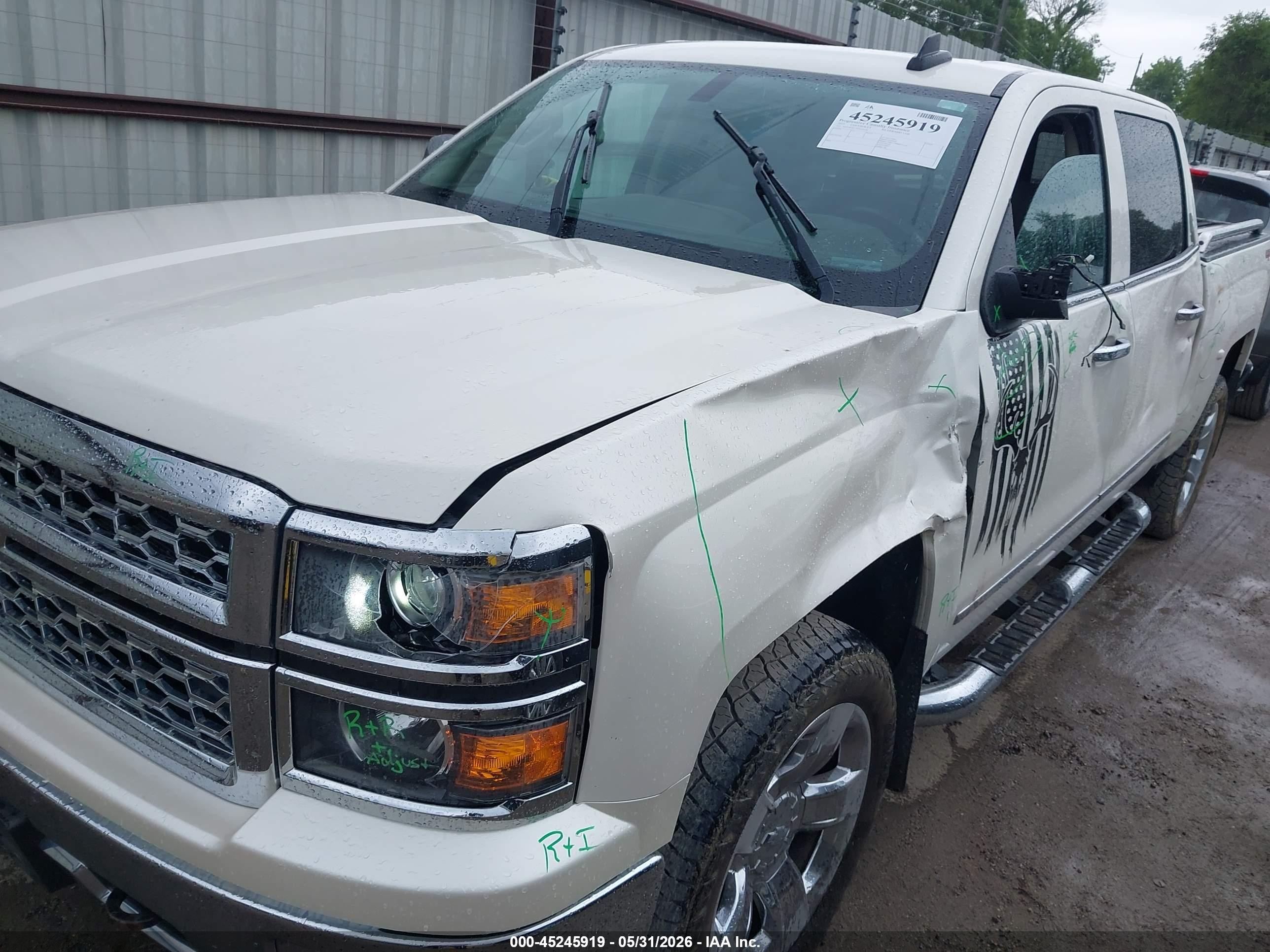 2015 Chevrolet Silverado 1500 1lz White vin: 3GCUKSEC3FG191430